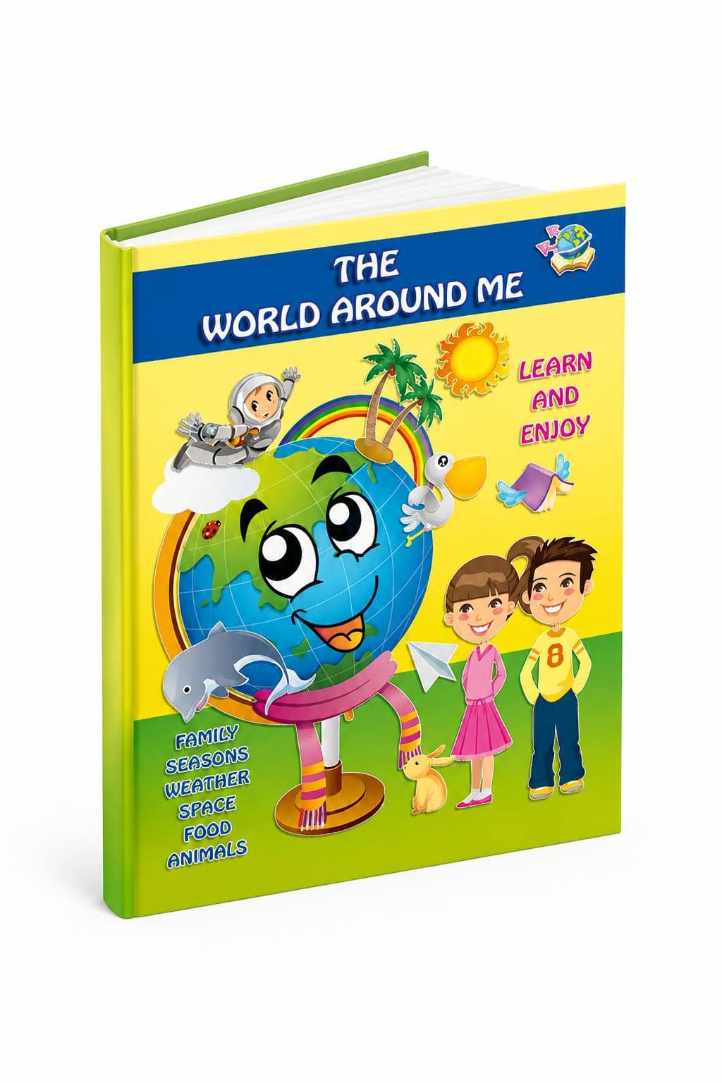 0c046361-70bb-4fa0-a195-6af07332345e.jpg كتاب The World Around Me التعليمي للأطفال - موديل 906 - الصورة 1