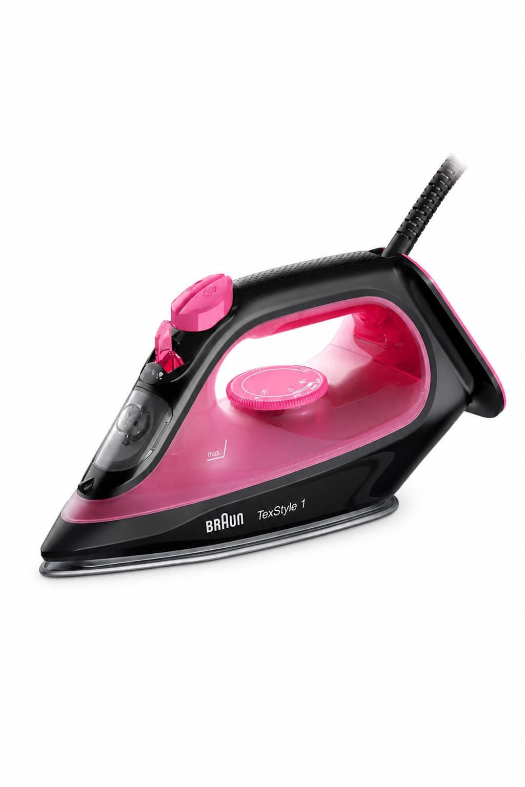 00a7f631-e1d1-4d2a-8eeb-d6b98f42356b.png مكواة بخار Braun TexStyle 1 بقدرة 2000 واط موديل SI1070PU - الصورة 1
