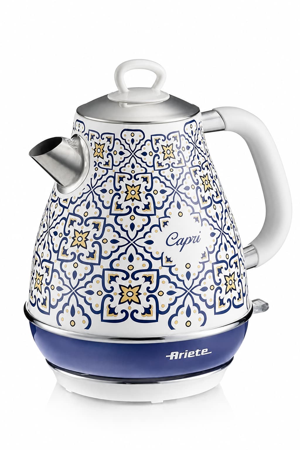 07a1f175-8801-4e93-bf1e-0db162d6b04e.png غلاية كهربائية Ariete Capri بسعة 1.7 لتر وقاعدة لاسلكية - موديل 2869/0C - الصورة 1