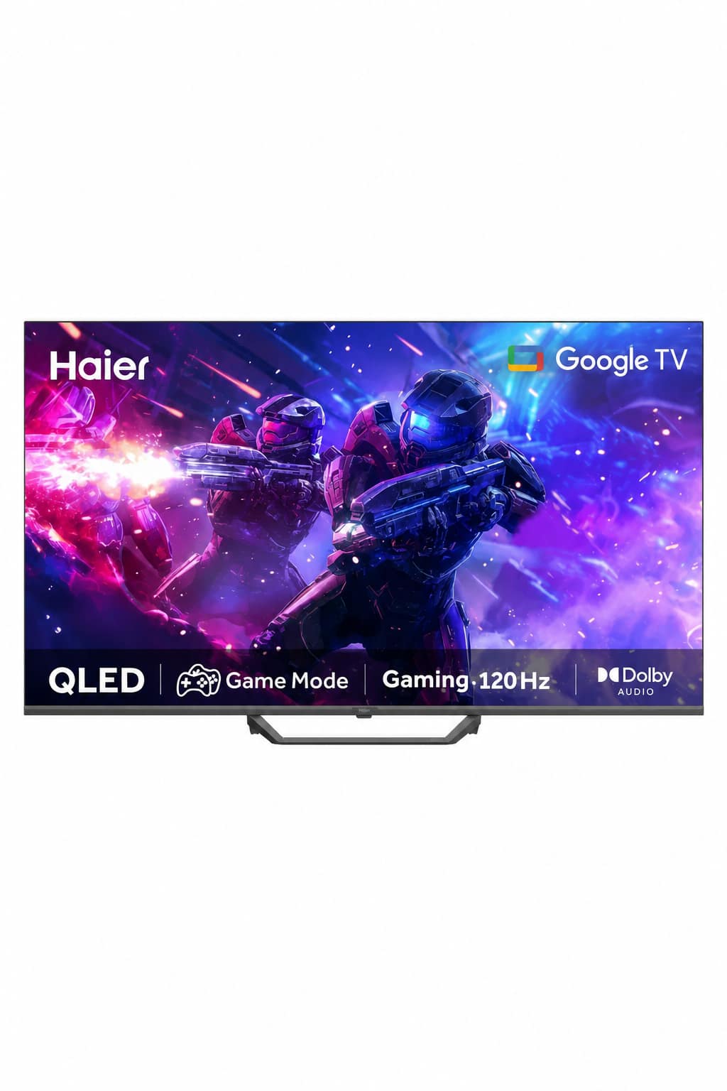 0fffdc54-1ad6-41ed-9e39-77483abc7680.png تلفزيون Haier H75S80EUX QLED Google TV مقاس 75 بوصة بدقة 3840*2160 ومعدل 120Hz - الصورة 1