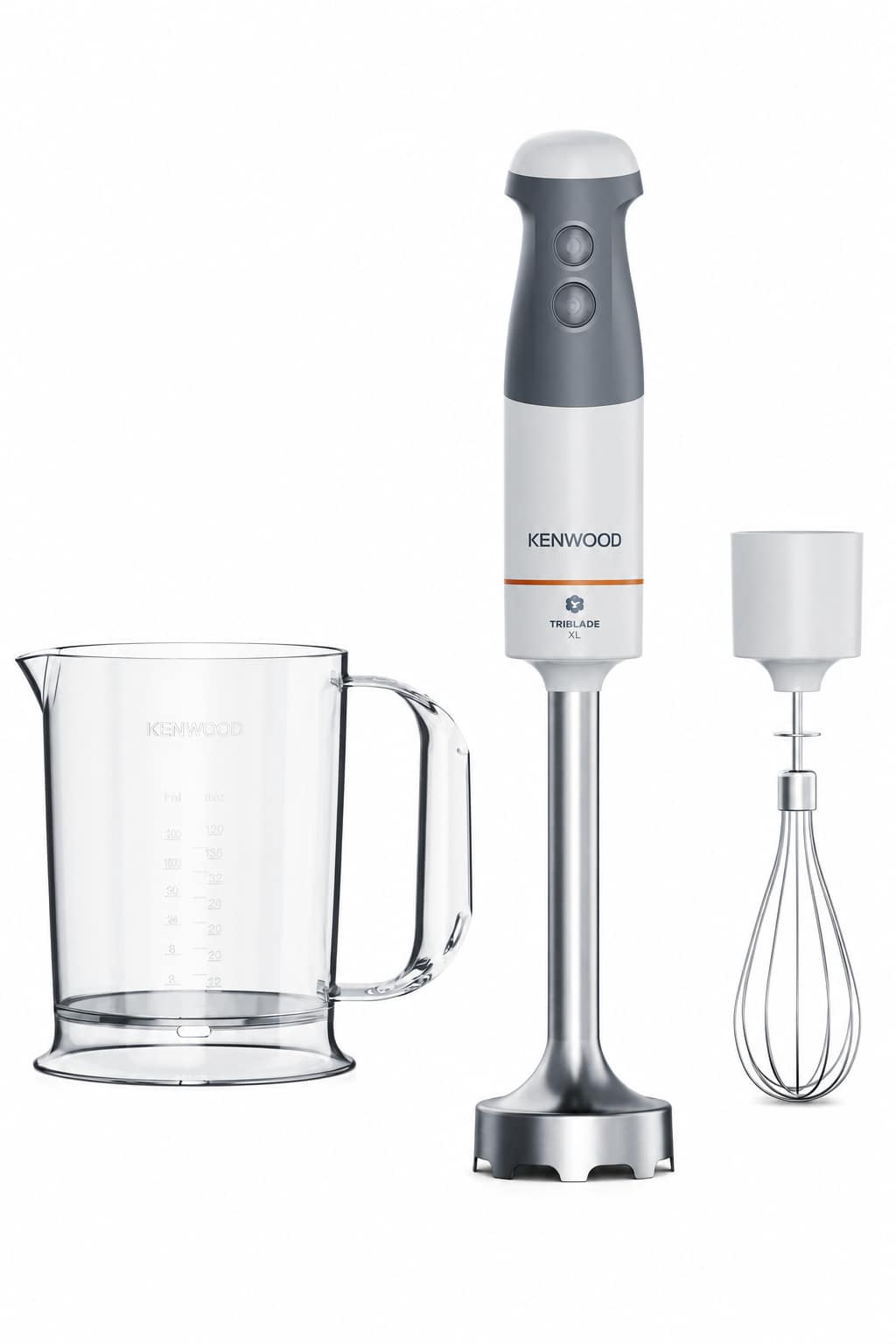 21fe58dc-bd03-4779-96c8-7ad0dc1f58c6.png خلاط يدوي Kenwood HBM40.002WH بقدرة 850 واط مع خفاقة وكوب قياس - الصورة 1