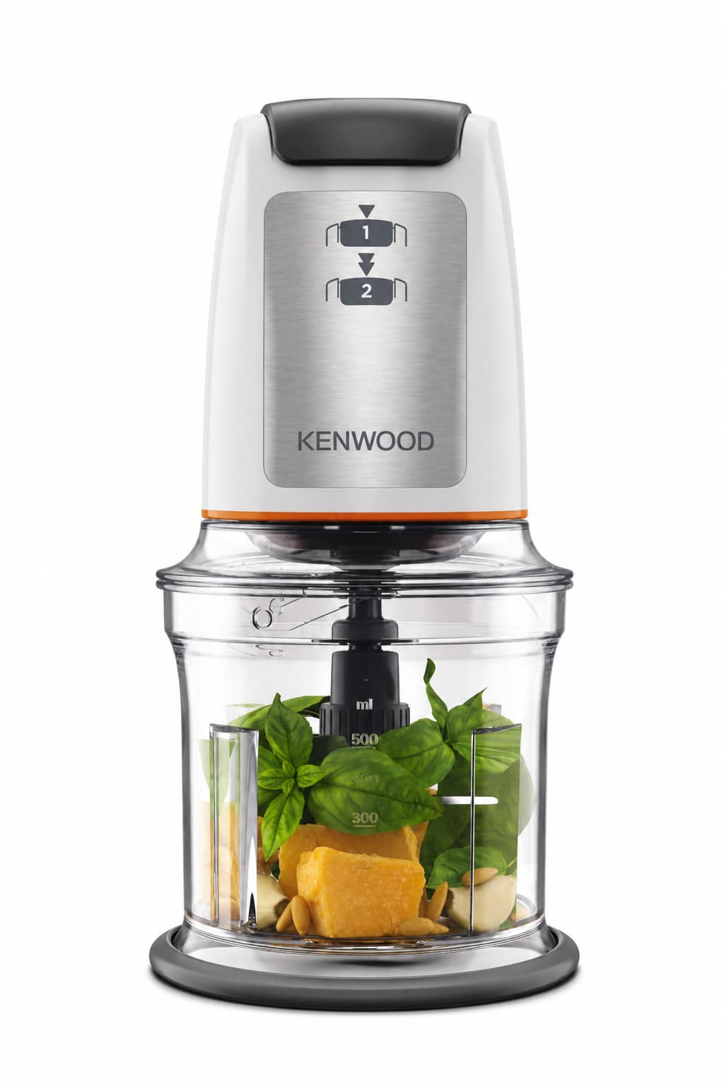 45439382-0db1-492d-806f-794ed47bc622.png قطاعة طعام كهربائية Kenwood بقدرة 500W وسعة 500ml موديل CHP 61.100WH - الصورة 1