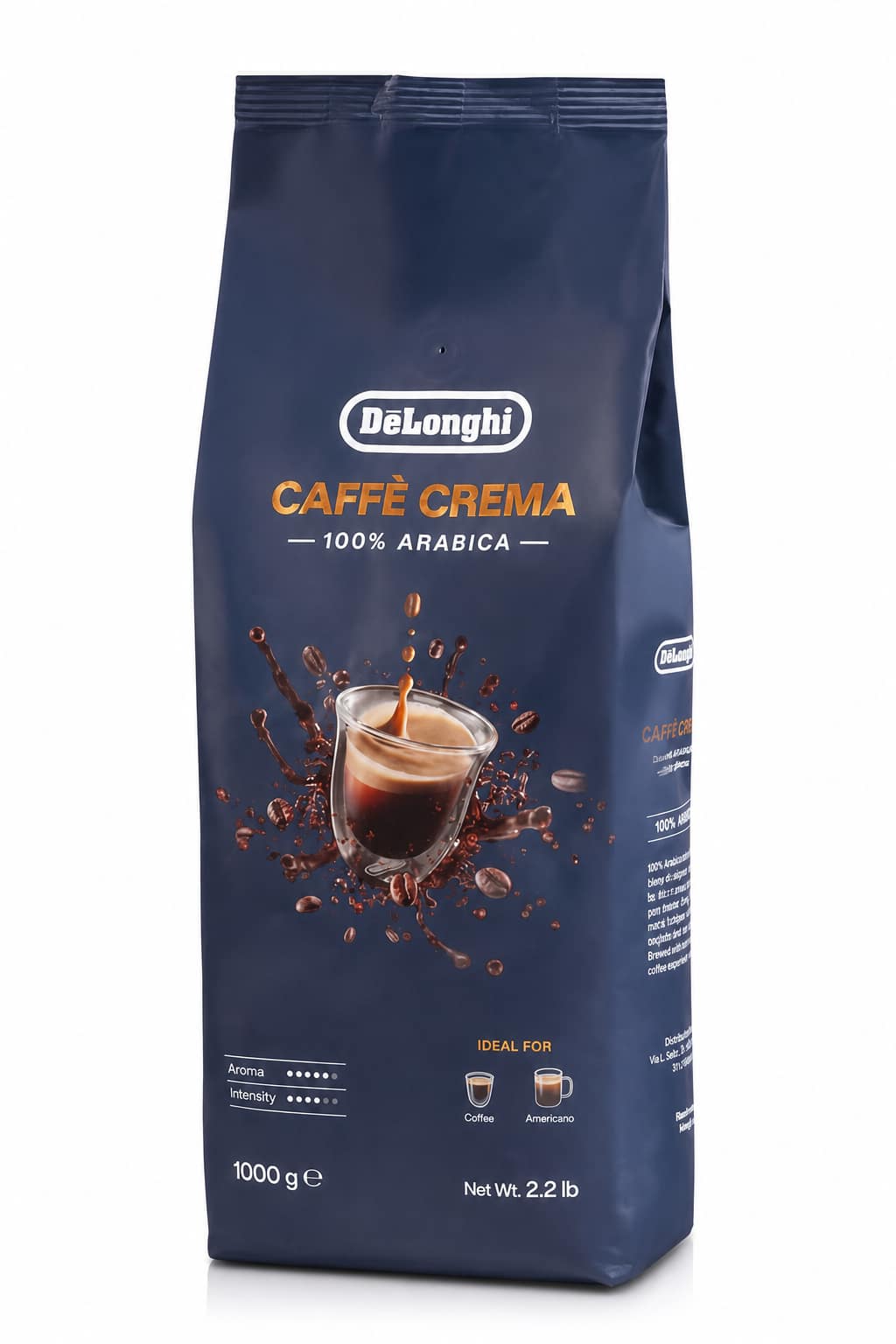 4da22ae9-583a-4270-aed8-9308f639f0ef.png حبوب قهوة De'Longhi Caffè Crema 100% Arabica كاملة 1 كجم - DLSC618 - الصورة 1