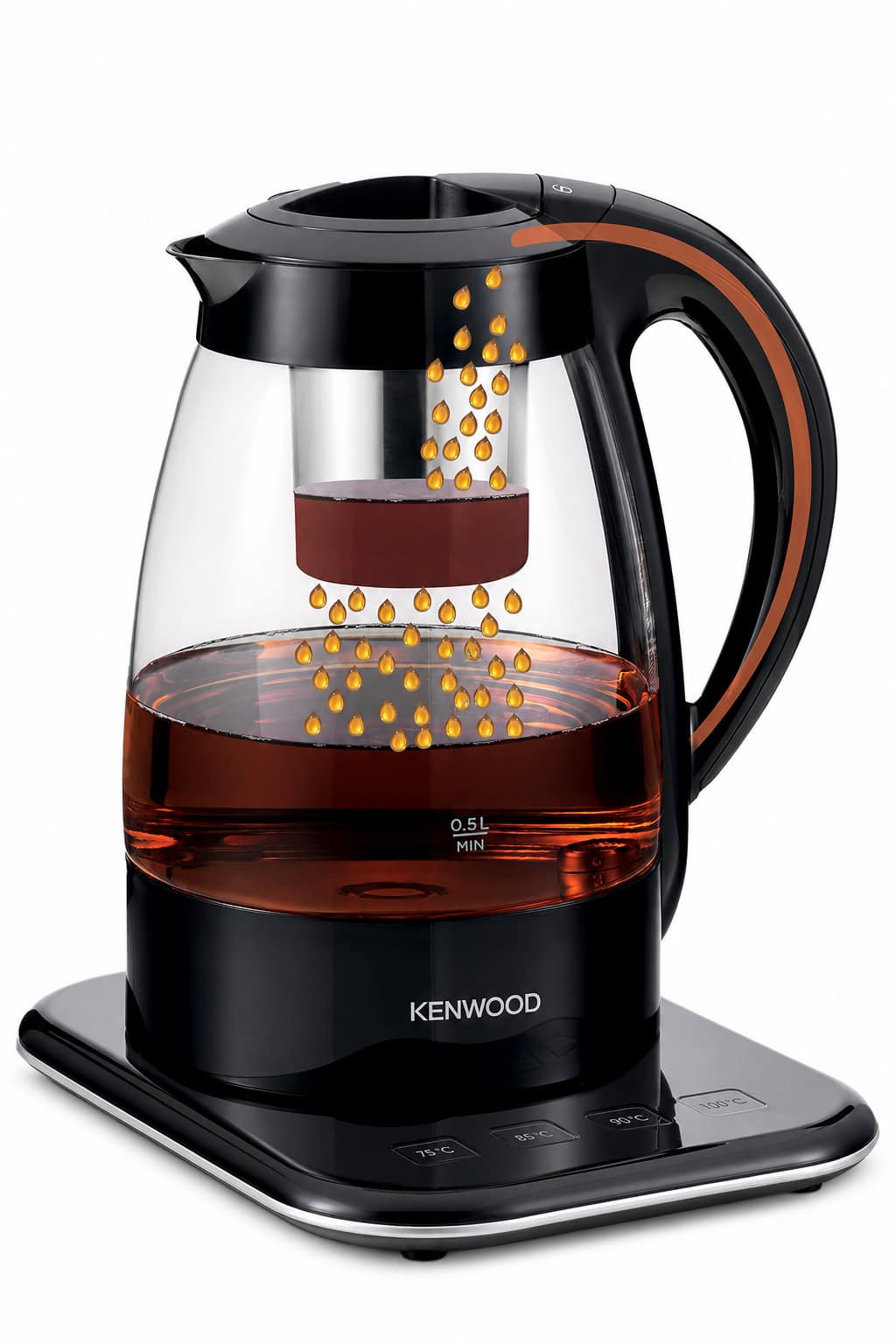 57f22081-8c44-45f6-95d4-cd055137f423.png ماكينة شاي أوتوماتيكية 3 في 1 Kenwood بسعة 1.2 لتر موديل TMG70.000CL - الصورة 1