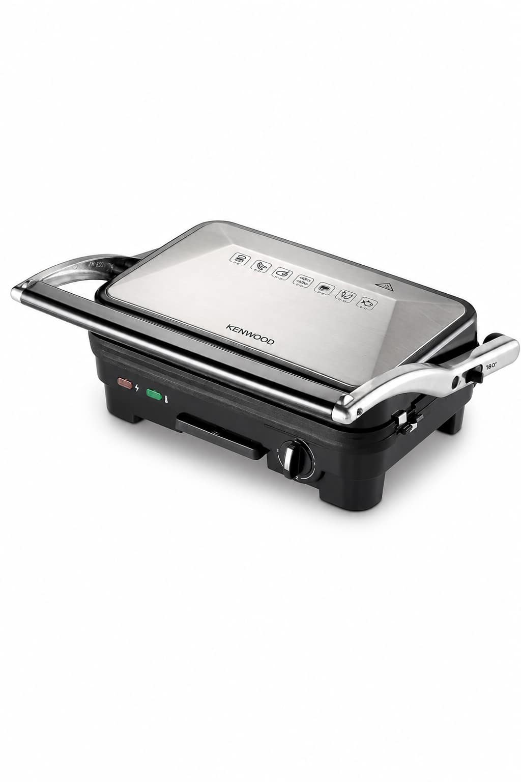 6e3ab392-80b0-402e-af36-f80d6b72955a.png شواية صحية Kenwood HGM 50.000 SI بقدرة 1800W وألواح قابلة للإزالة - الصورة 1