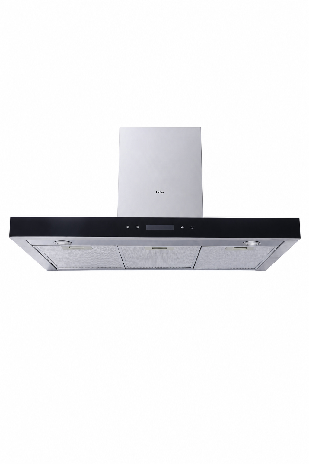 7b5292d6-8011-4350-b1de-4b79b493bd08.png شفاط مطبخ مدخنة Haier HCH-T390T7BX بعرض 90 سم وتدفق هواء 750m³/h - الصورة 1