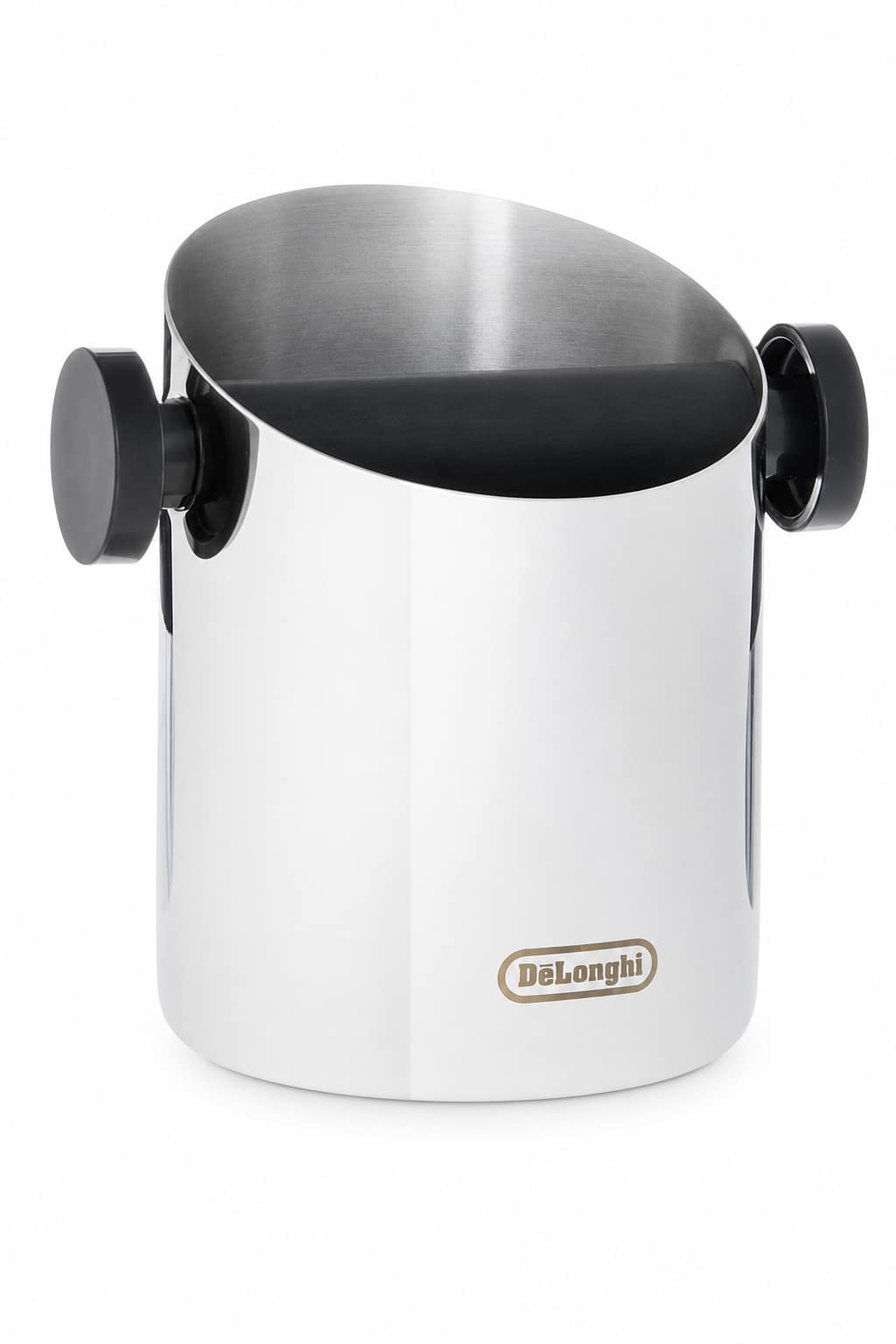 8095c288-e613-4d02-82c1-1d462b18928e.png علبة طرق القهوة De'Longhi DLSC059 من الستانلس ستيل المصقول بسعة 2 لتر - الصورة 1
