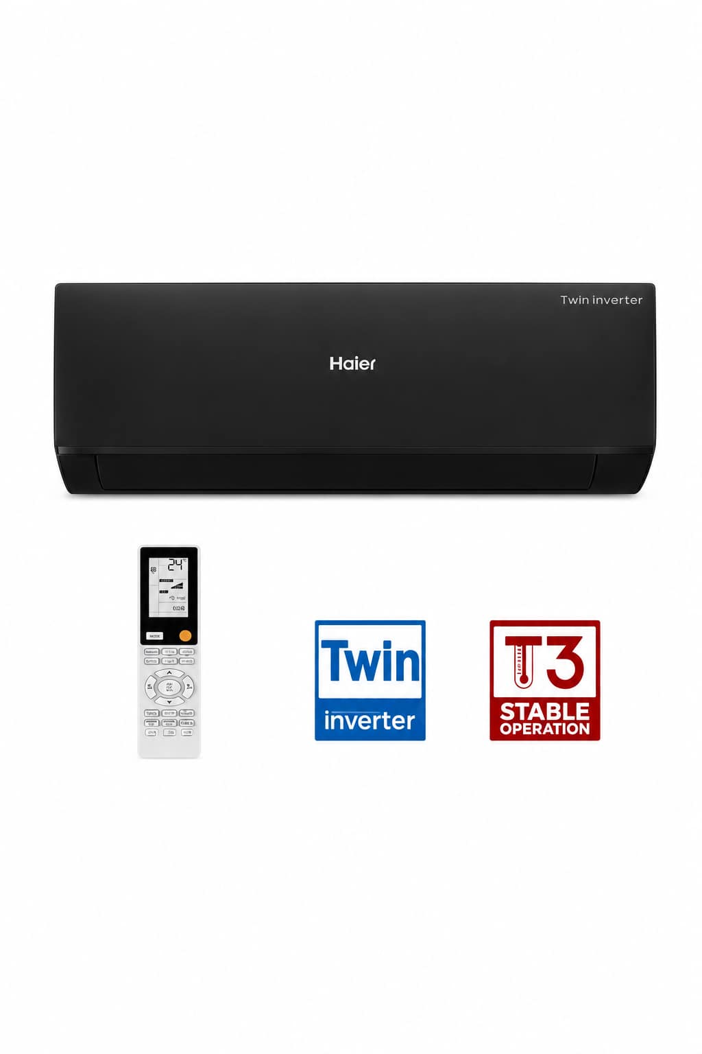 95e4c1e0-4b7e-4122-8e30-fc846ee80afc.png مكيف هواء Haier AS24PE3HRA بارد وحار سعة 2 طن مع Twin Inverter - الصورة 1