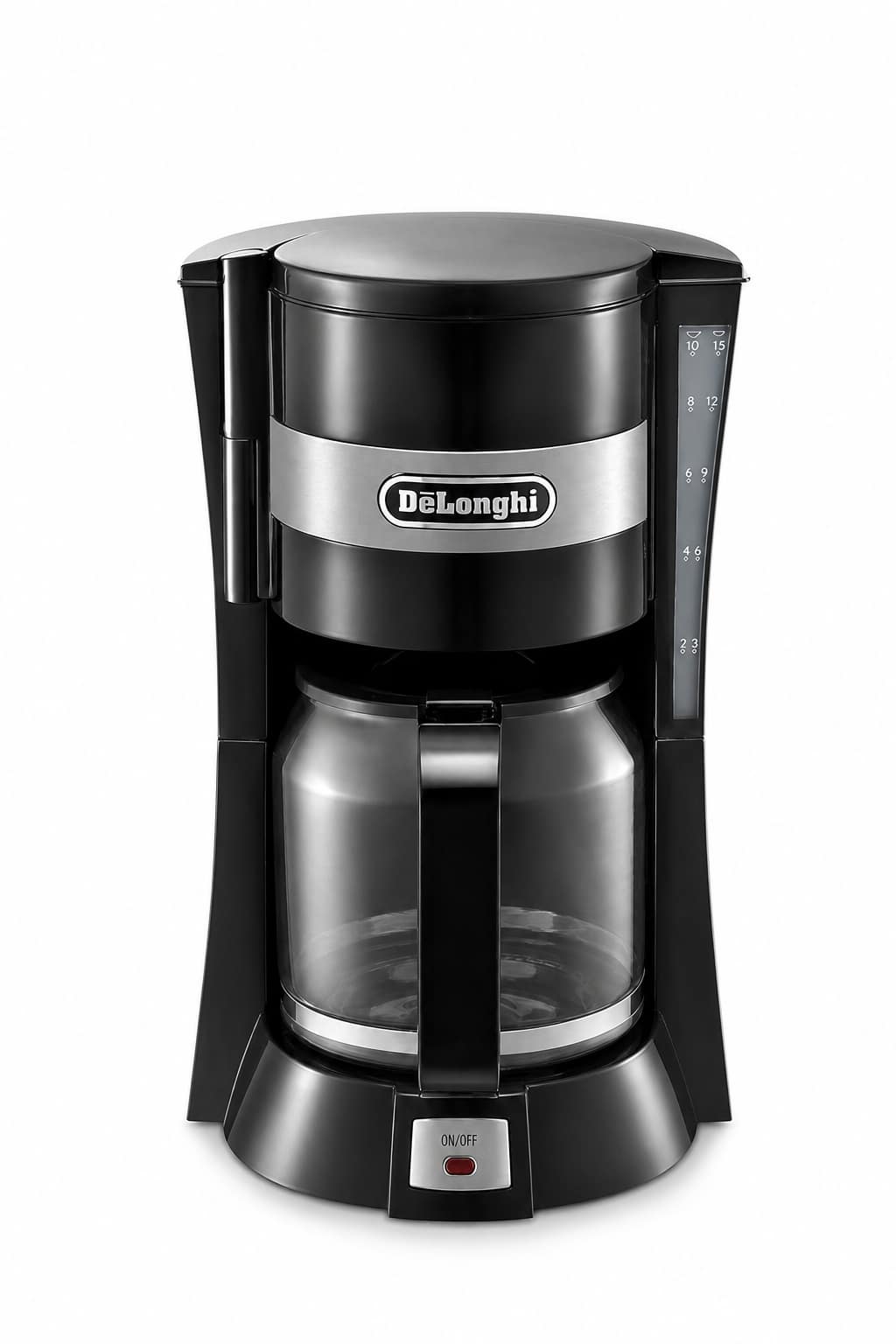 9ec608f7-beb3-4c4a-ad8e-6fa2da13b9ba.png ماكينة قهوة بالتقطير De'Longhi ICM15211 بسعة 10 أكواب وفلتر ماء - أسود - الصورة 1