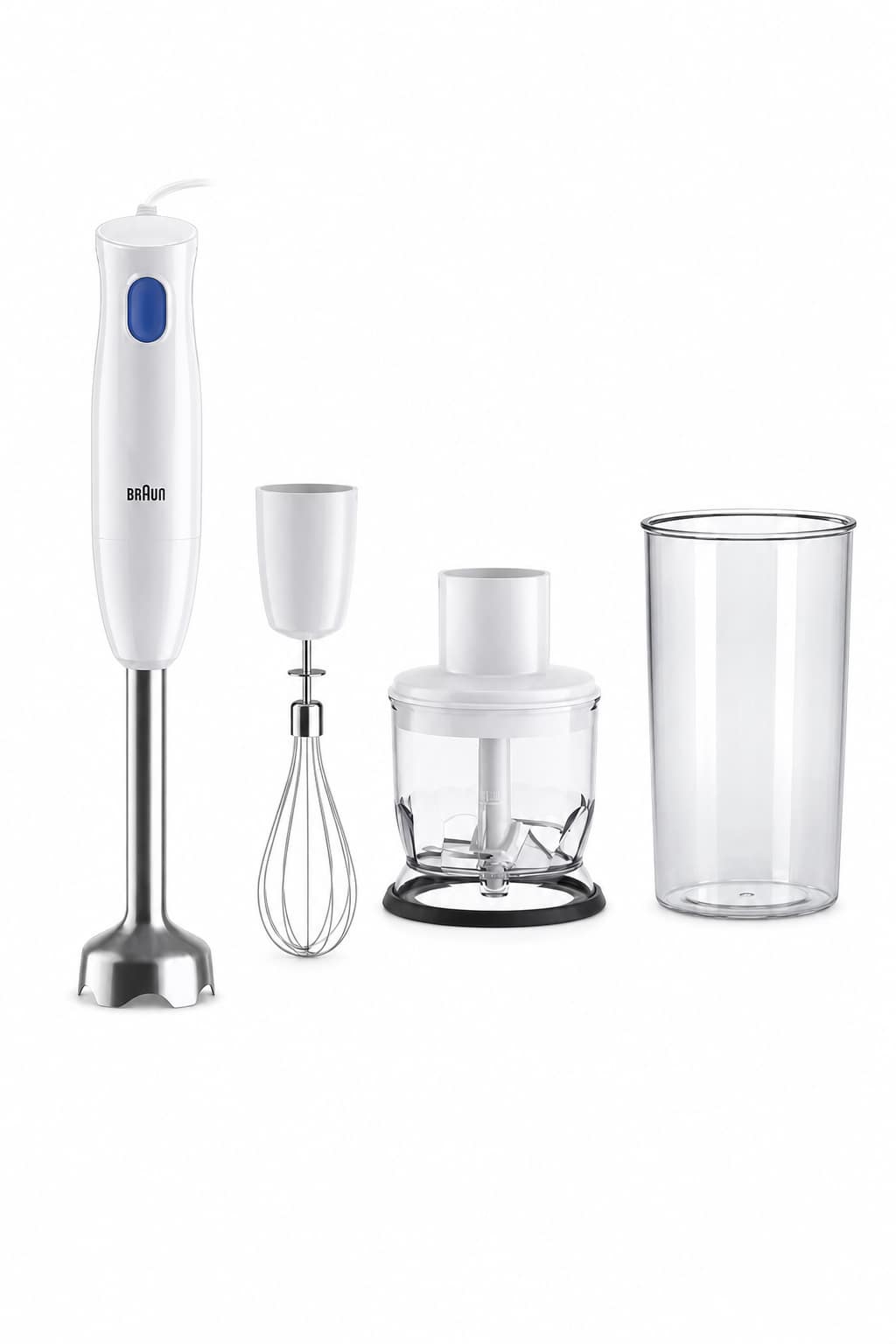a2caf5be-7443-491f-a2ed-7e9df4cd6cb0.png خلاط يدوي Braun MultiQuick 1 بقدرة 450 واط مع EasyTwist موديل MQ10.202MWH - الصورة 1