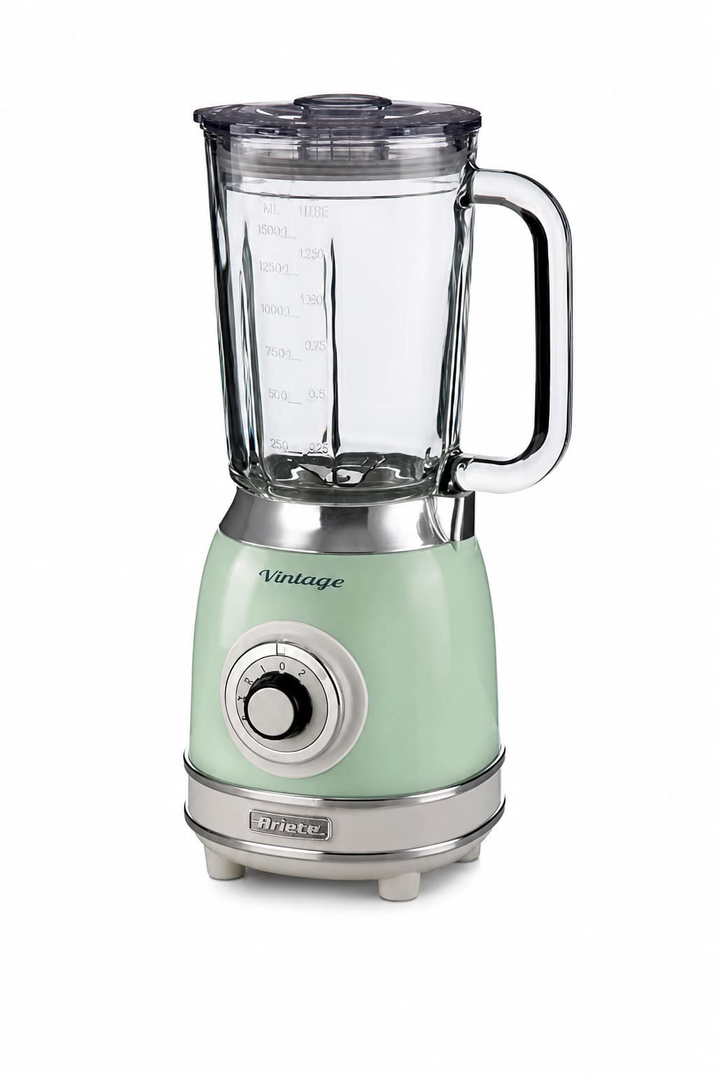 b2137276-4a60-4e85-b1bf-60c7d468b9f9.png خلاط Ariete 583 Vintage زجاجي 1.5 لتر بقدرة 1000 واط - أخضر - الصورة 1