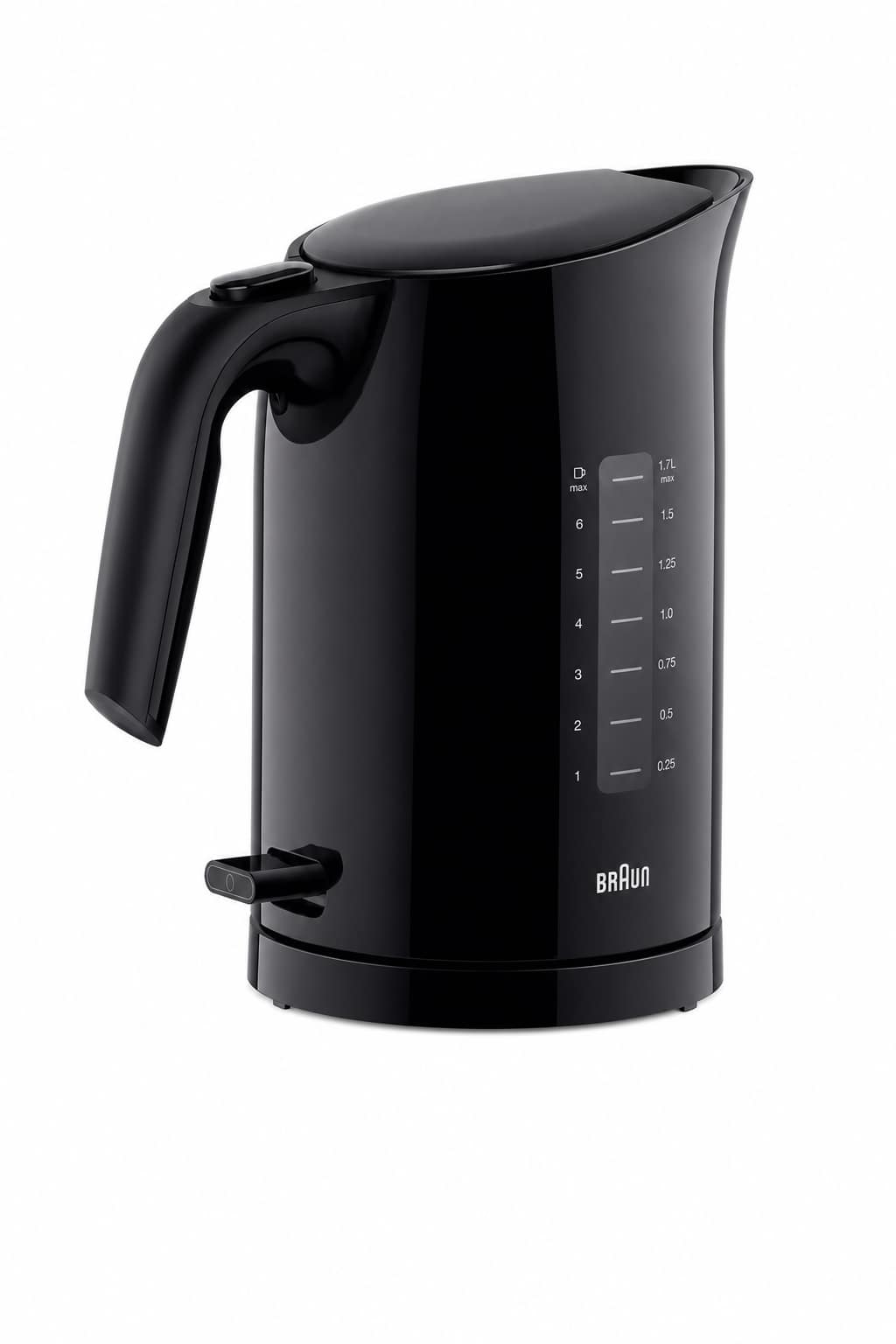 be05dcf6-e612-4a3b-ac1b-de21c69b66f7.png غلاية ماء Braun PurEase WK3100BK بسعة 1.7 لتر ونظام غليان سريع - الصورة 1