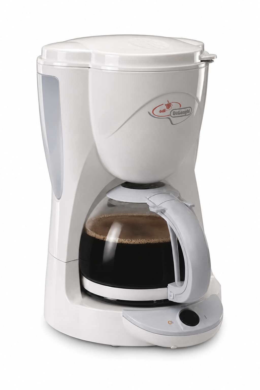 e6fe1959-3b71-4a4e-a3ff-c8f8d392300e.png ماكينة قهوة بالتقطير De'Longhi ICM2.1 بقدرة 1000 واط وسعة 10 أكواب، أبيض - الصورة 1