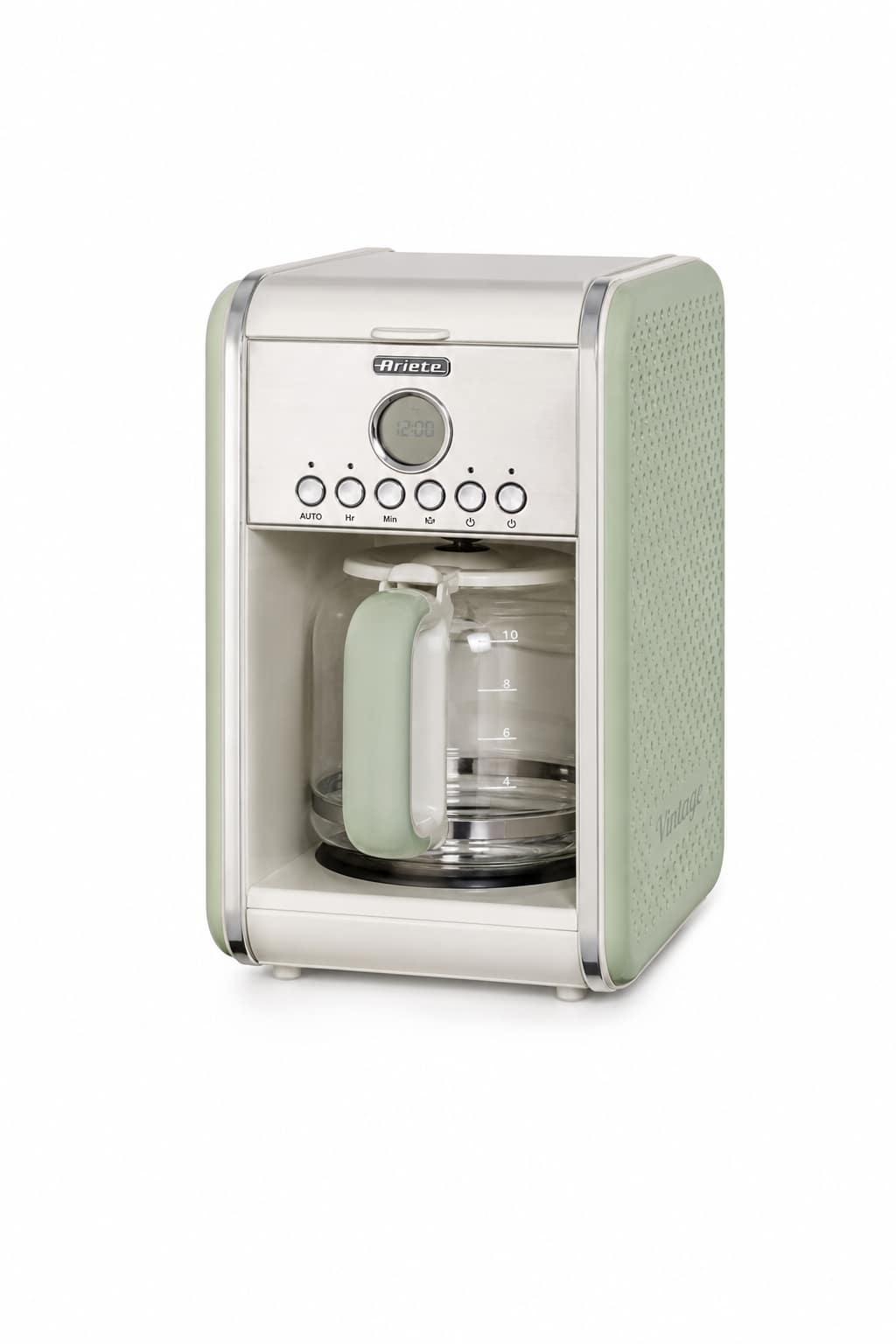 f5fc5b64-5760-4985-b187-cee081f8ddb1.png ماكينة قهوة أمريكية بالتقطير Ariete Vintage 1342/04 قابلة للبرمجة 24 ساعة بسعة 4-12 كوب - الصورة 1