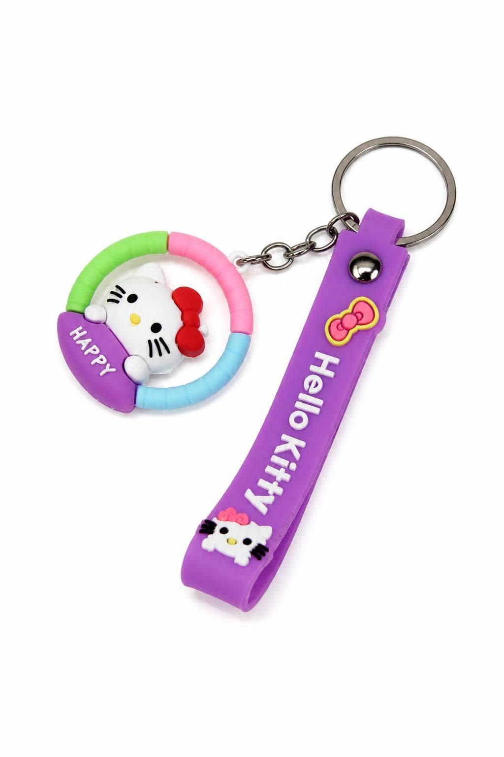 10dccd77-6b7d-4729-94df-5c3a48e5ea69.jpg ميدالية مفاتيح سيليكون Hello Kitty بقشاط موديل 1448384 - الصورة 1