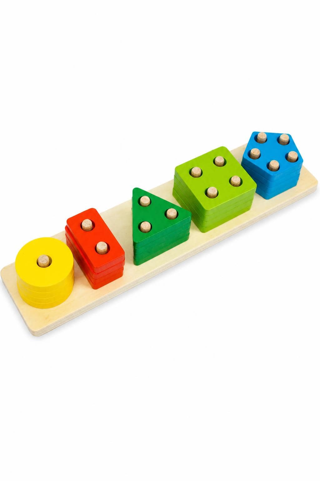 13caeef5-a1bd-478c-92bb-b8b099c50f00.jpg لوحة فرز أشكال خشبية ملونة على قاعدة مستطيلة - 15830 - الصورة 1