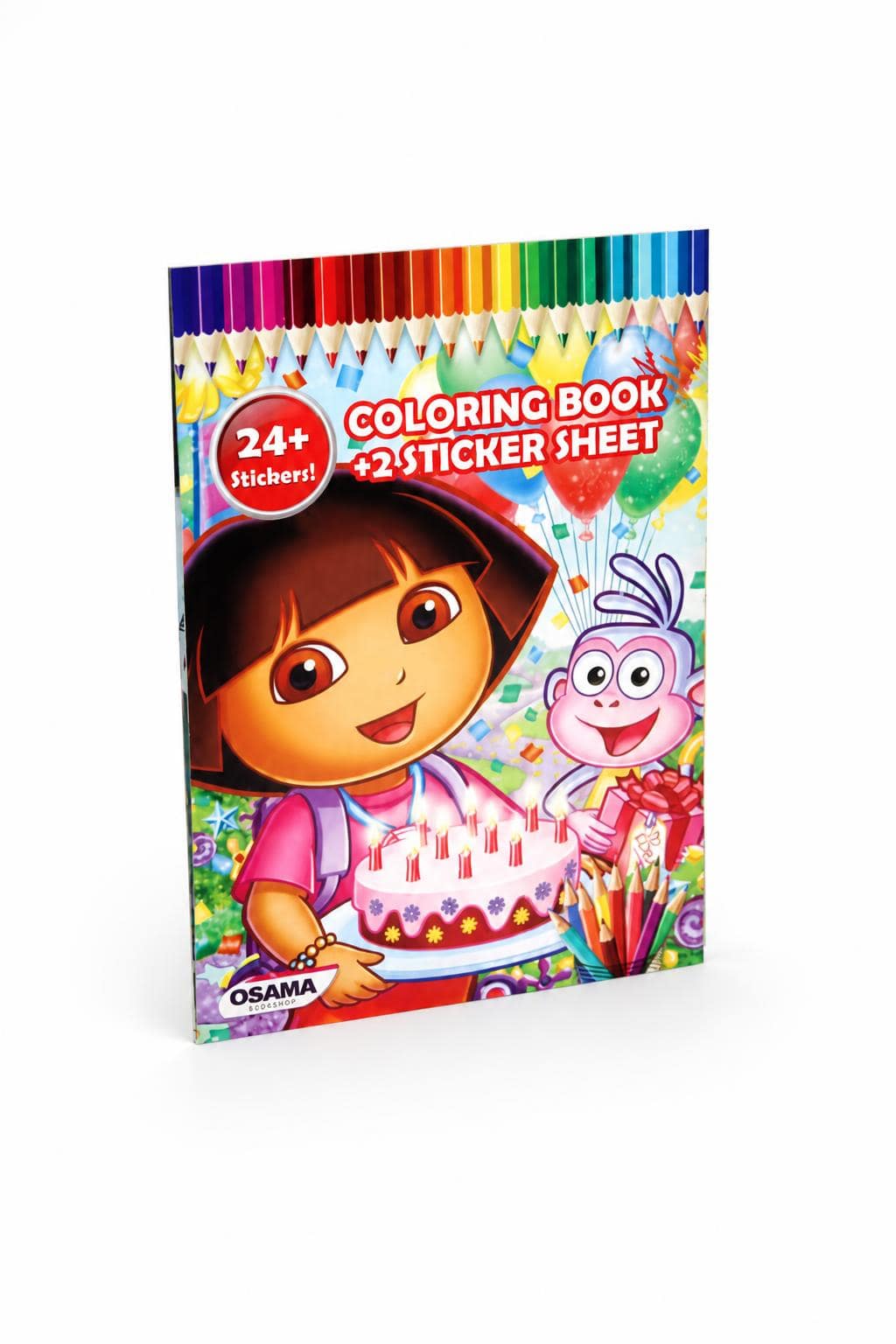 1ddbb0a8-4e26-4156-b753-d4227f66e68b.jpg دفتر تلوين Dora the Explorer مع ستيكرز - موديل 16553 - الصورة 1