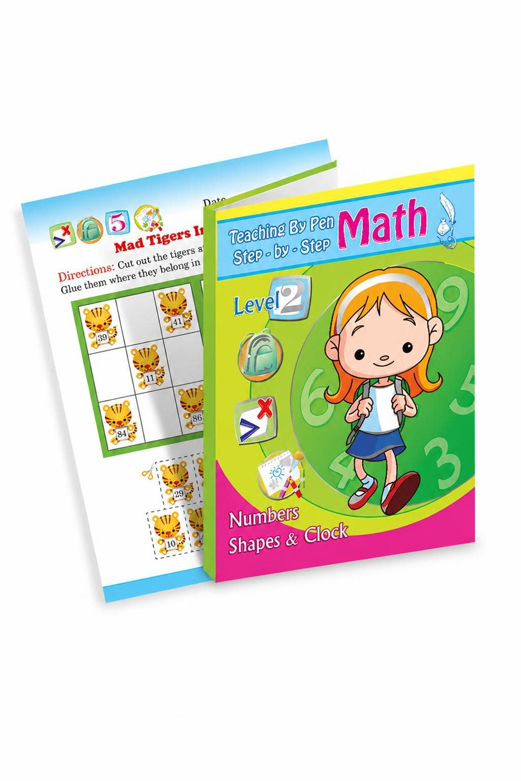 224e7387-1551-428e-9907-0e4044c5f6b8.jpg كتاب أنشطة Math Level 2 للأرقام والأشكال والساعة - 905 - الصورة 1