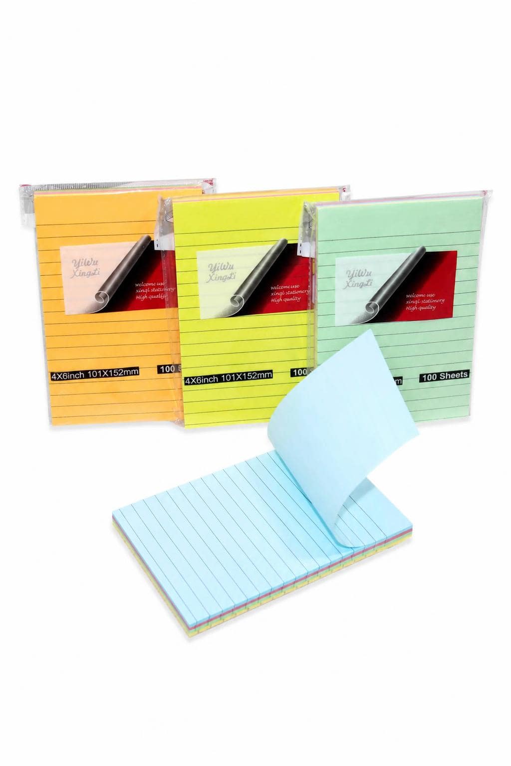 273a5629-9b97-41ee-999e-c96ef678bc8a-1.jpg ورق ملاحظات لاصق مسطر كبير 10×15 سم - موديل 7317 - الصورة 1