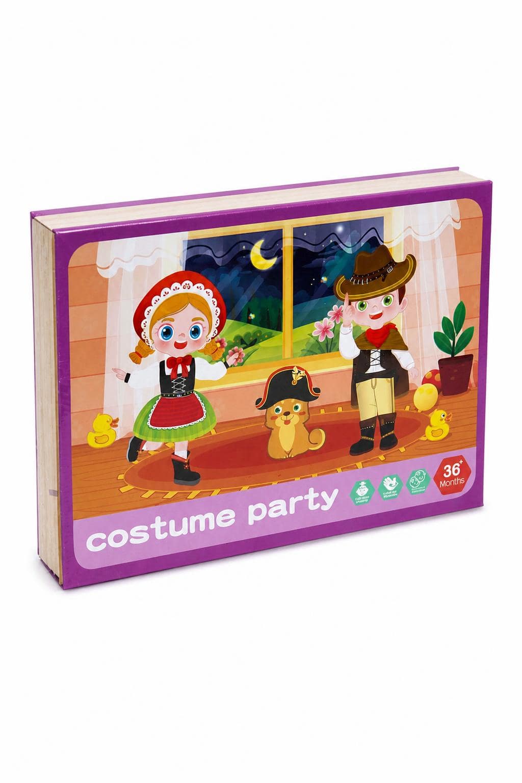 27cbd398-8776-47a8-9e20-7d7b892db9b0.jpg لوح وايت بورد وطبشور مغناطيسي Costume Party موديل 15812 - الصورة 1