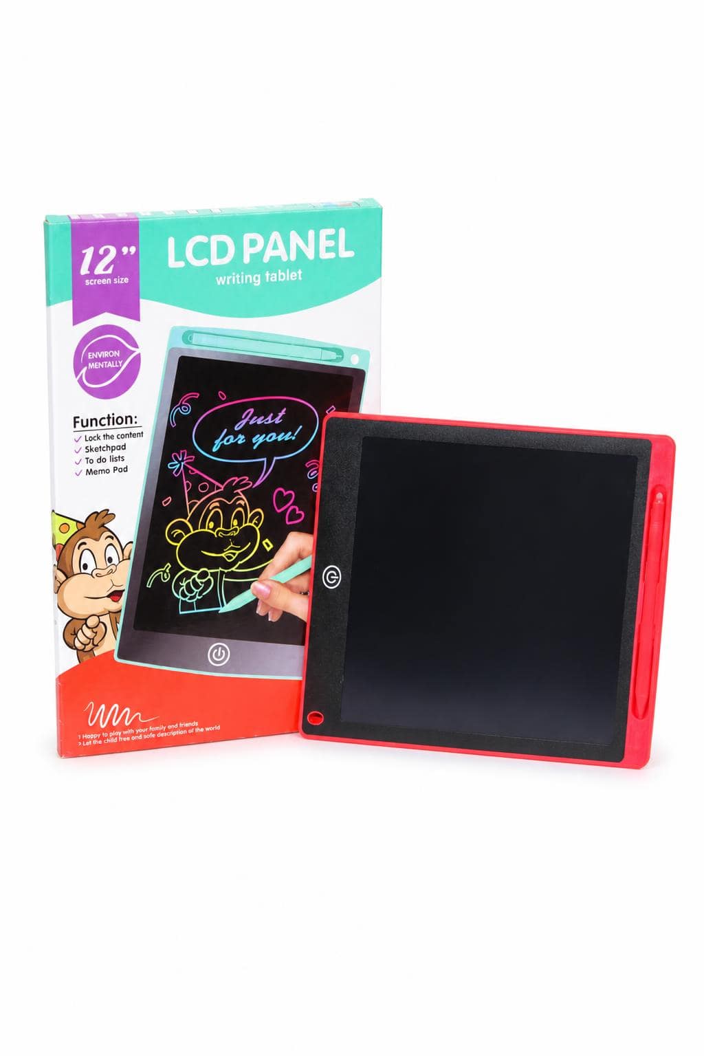29487a78-d57a-4947-992c-703d96f3b36f.jpg تاب تدريب ورسم LCD Tablet قياس 12 إنش - موديل 4398023 - الصورة 1