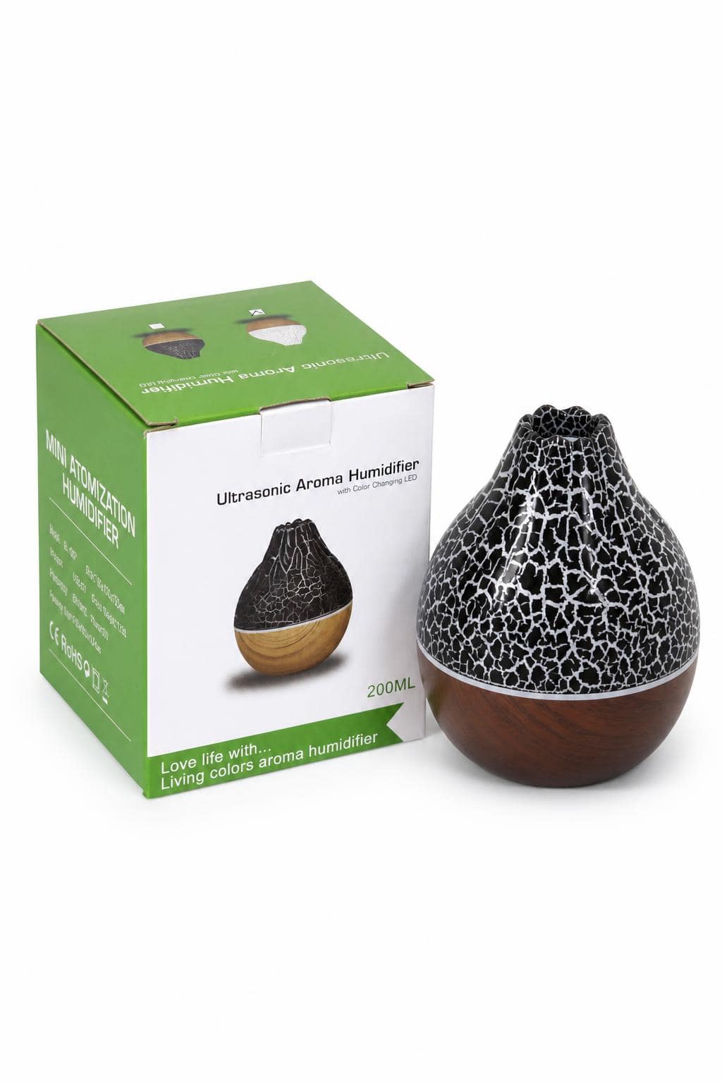 29807dbd-c7f6-4cde-b8b5-39f2614a071c.jpg مبخرة عطرية فوهة بركان 200ML بإضاءة LED - 5449689 - الصورة 1