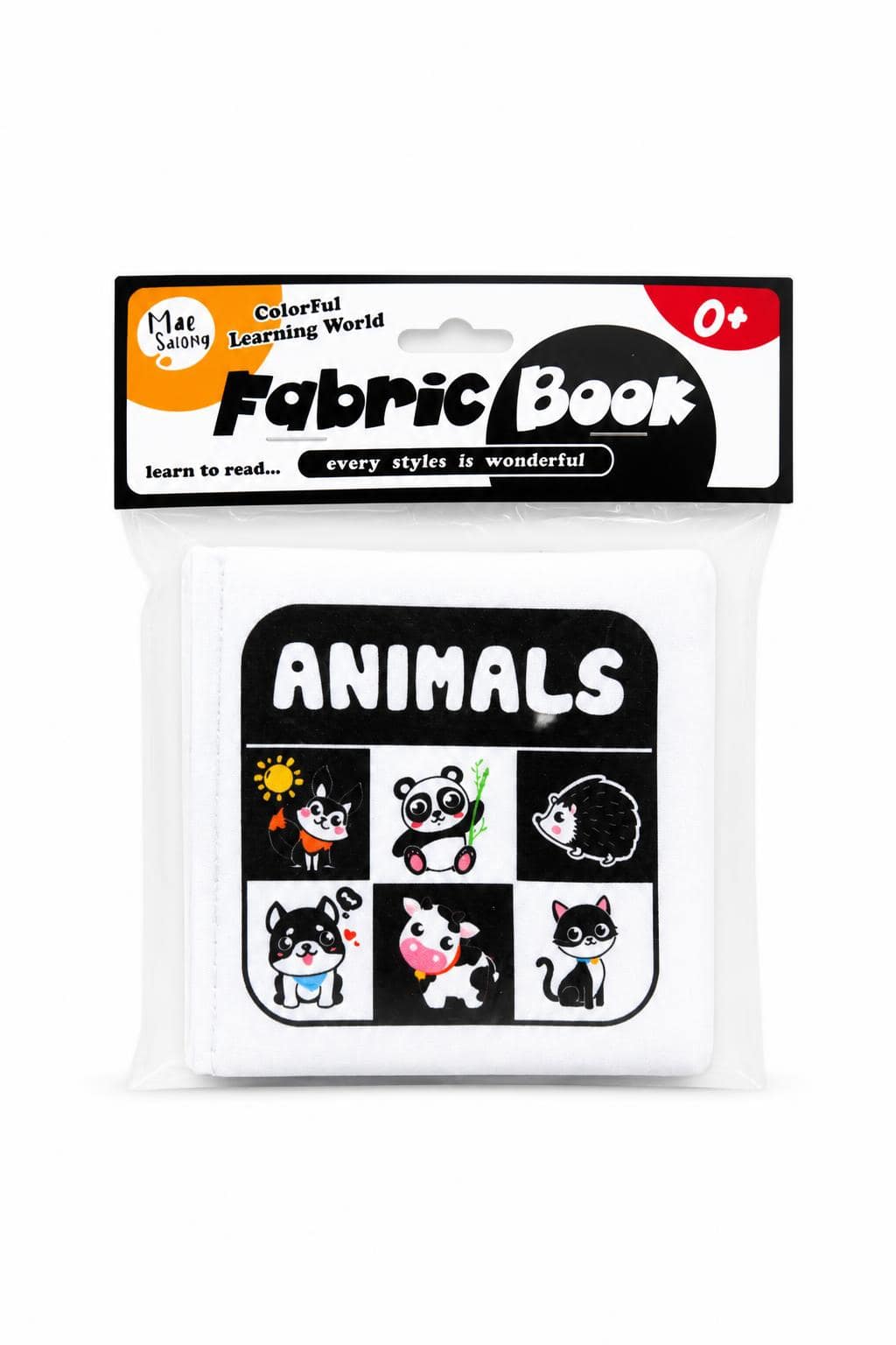 29d07bc8-c2d3-4284-af65-9f3f99c44aa0-1.jpg كتيب Mae Salong Fabric Book للحيوانات 0+ - 16241 - الصورة 1