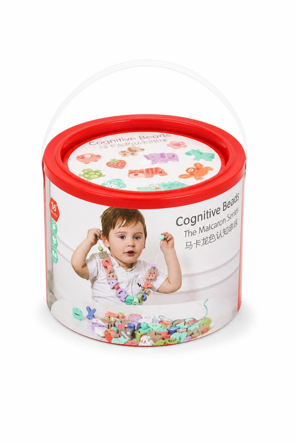 2b13a0b5-f471-494e-b301-0e5c04769191.jpg لعبة ضم الخيط أحرف وأرقام مزرعة 80 قطعة موديل 16201 - الصورة 1