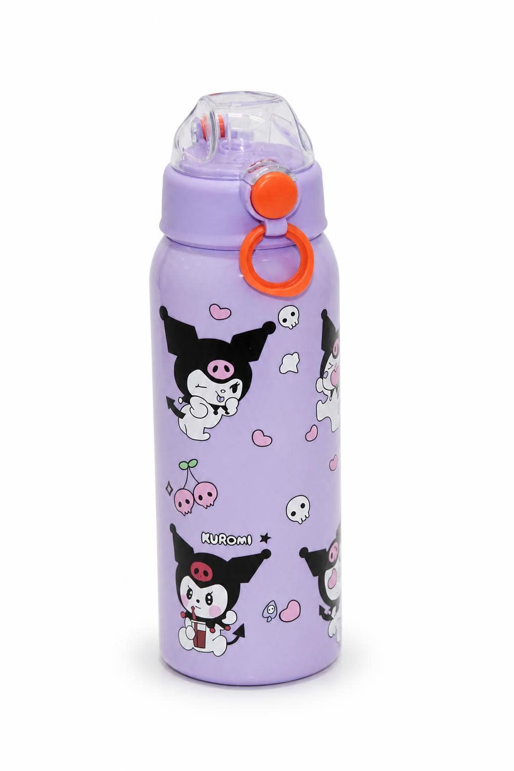 2c01ba15-35b4-44ee-8429-850254cc9187.jpg مطرة بلاستيكية بنفسجية مع كبسة ورسومات KUROMI - 2555860 - الصورة 1