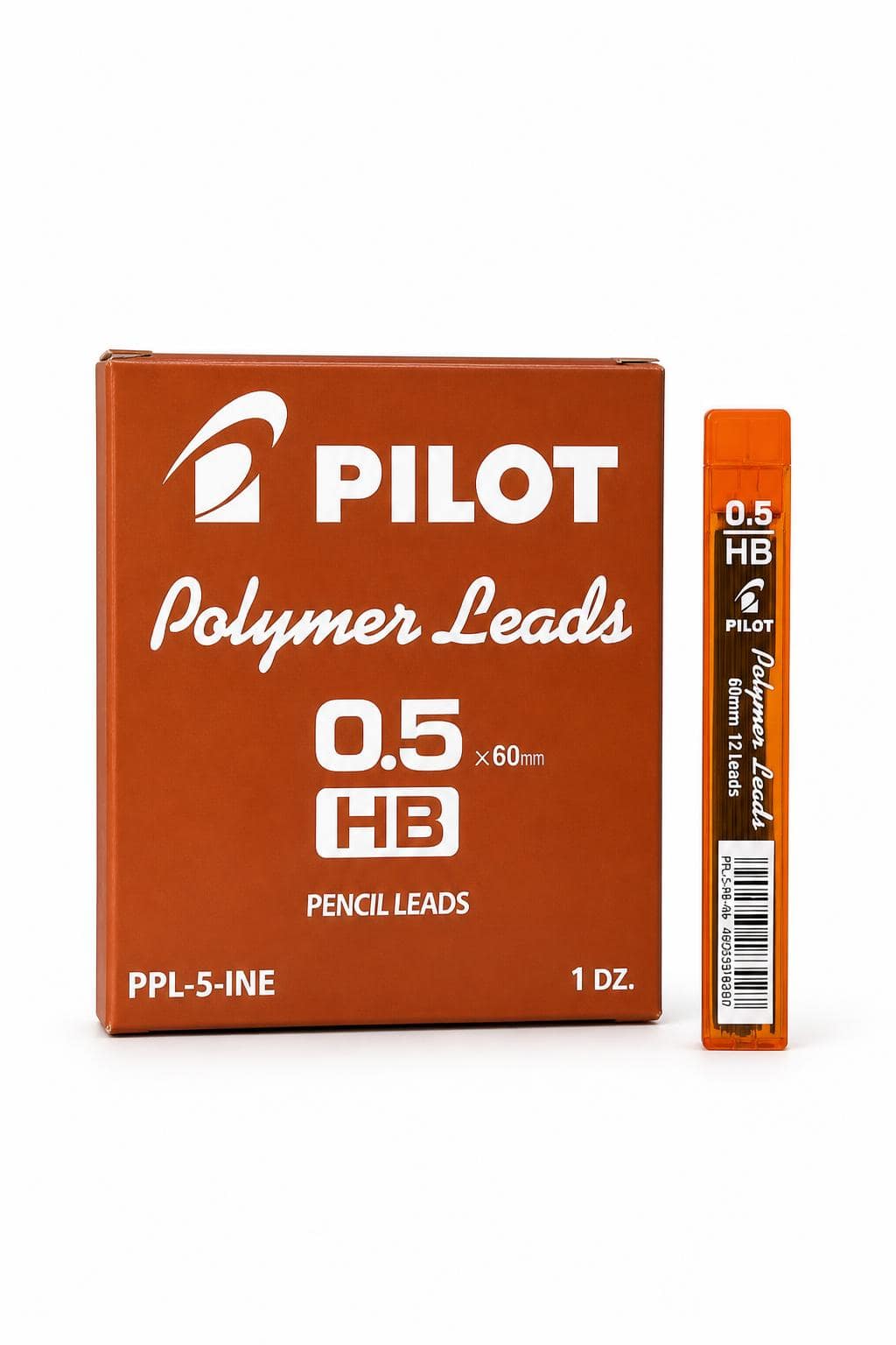 2ead574f-614a-4d0e-8ac2-8d8d9f72b4db.jpg علبة سنون رصاص PILOT Polymer Leads 0.5 HB موديل 12077 - الصورة 1