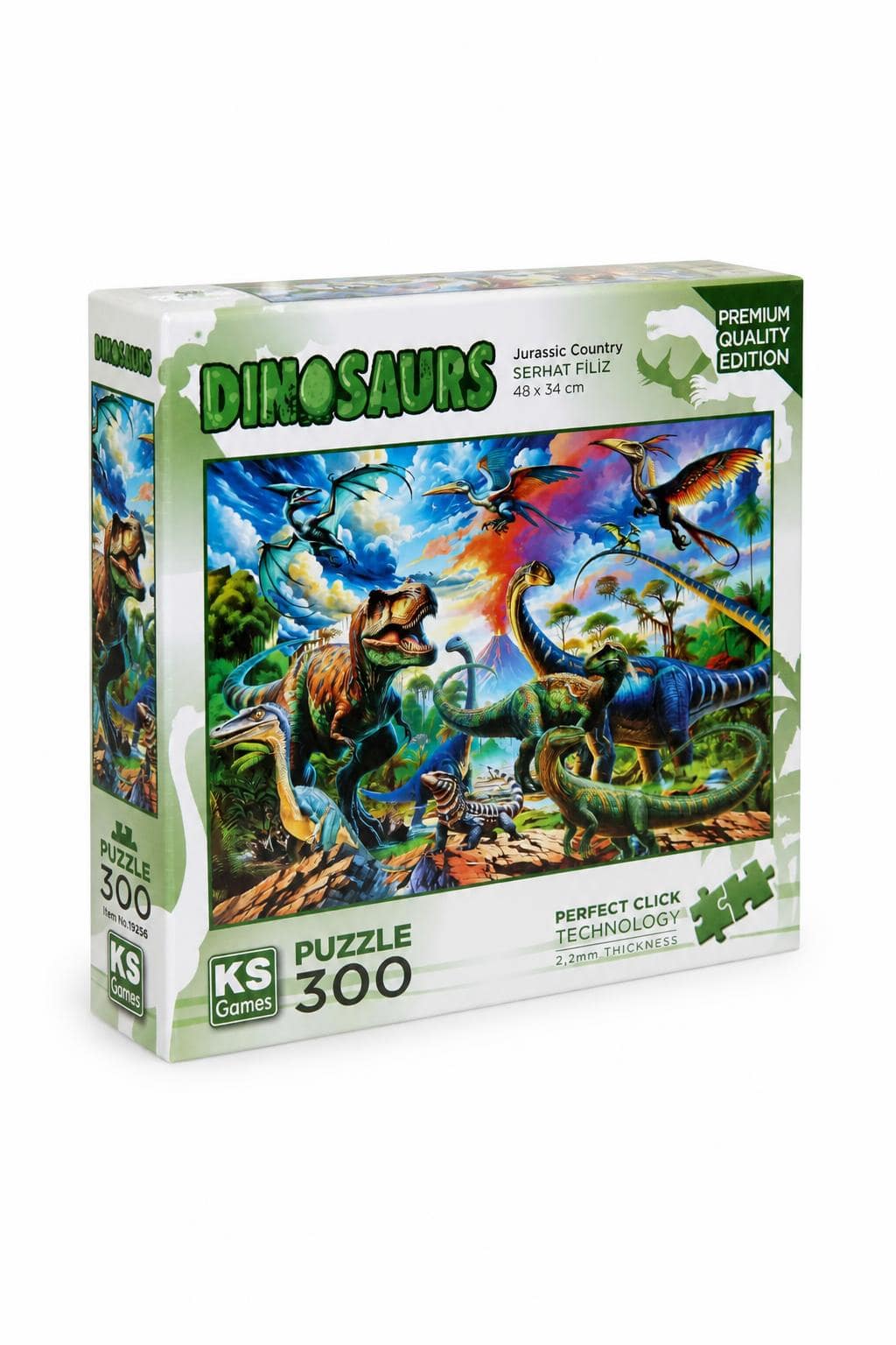 350c9805-4ddc-4978-808c-b49d687e8f51.jpg بازل KS Games Dinosaurs 300 قطعة 48 x 34 cm - موديل 12426 - الصورة 1