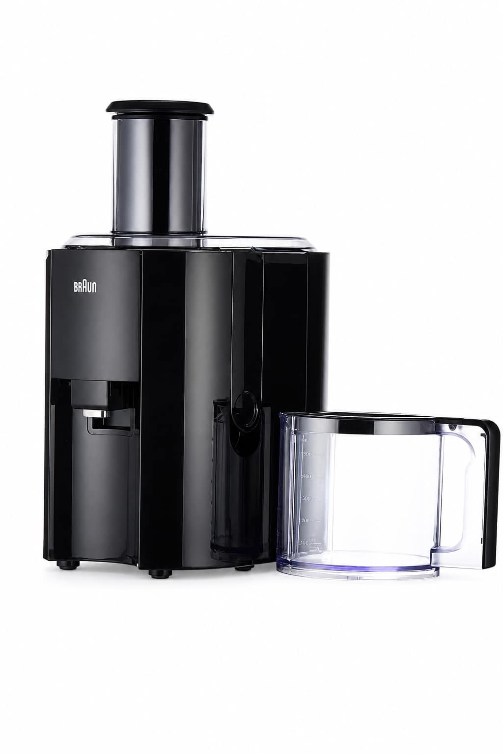 353700f6-25e9-4497-915a-4eb1f726fb71.png عصارة فواكه Braun Multiquick 3 J300 بقدرة 800 واط وسعة 1.25 لتر - أسود - الصورة 1