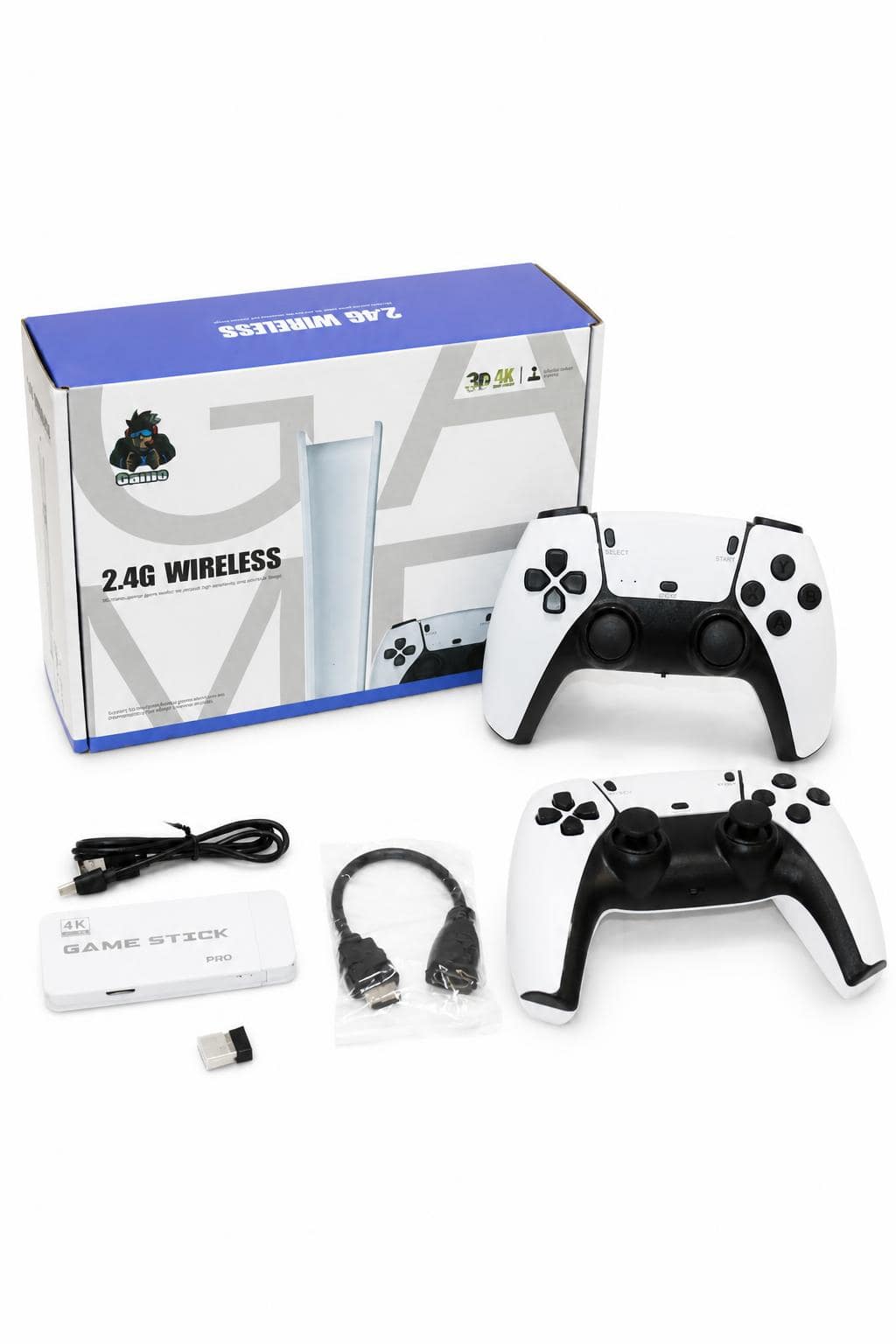 40f6aadb-c11c-4323-b3df-796d52f3ffdd.jpg أتاري GAME STICK pro 4K 2.4G مع قبضتين - 1447982 - الصورة 1