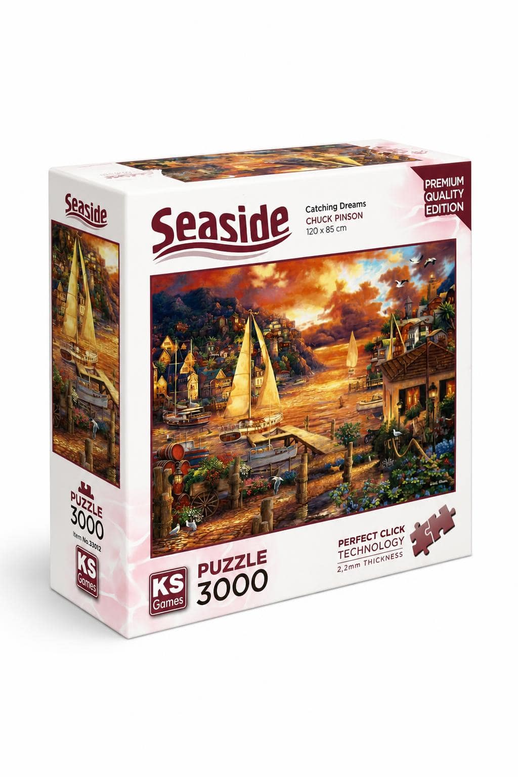 4215eed4-3dc1-412f-80f8-d56c89d887c7.jpg بازل KS Games Seaside 3000 قطعة Catching Dreams موديل 12415 - الصورة 1