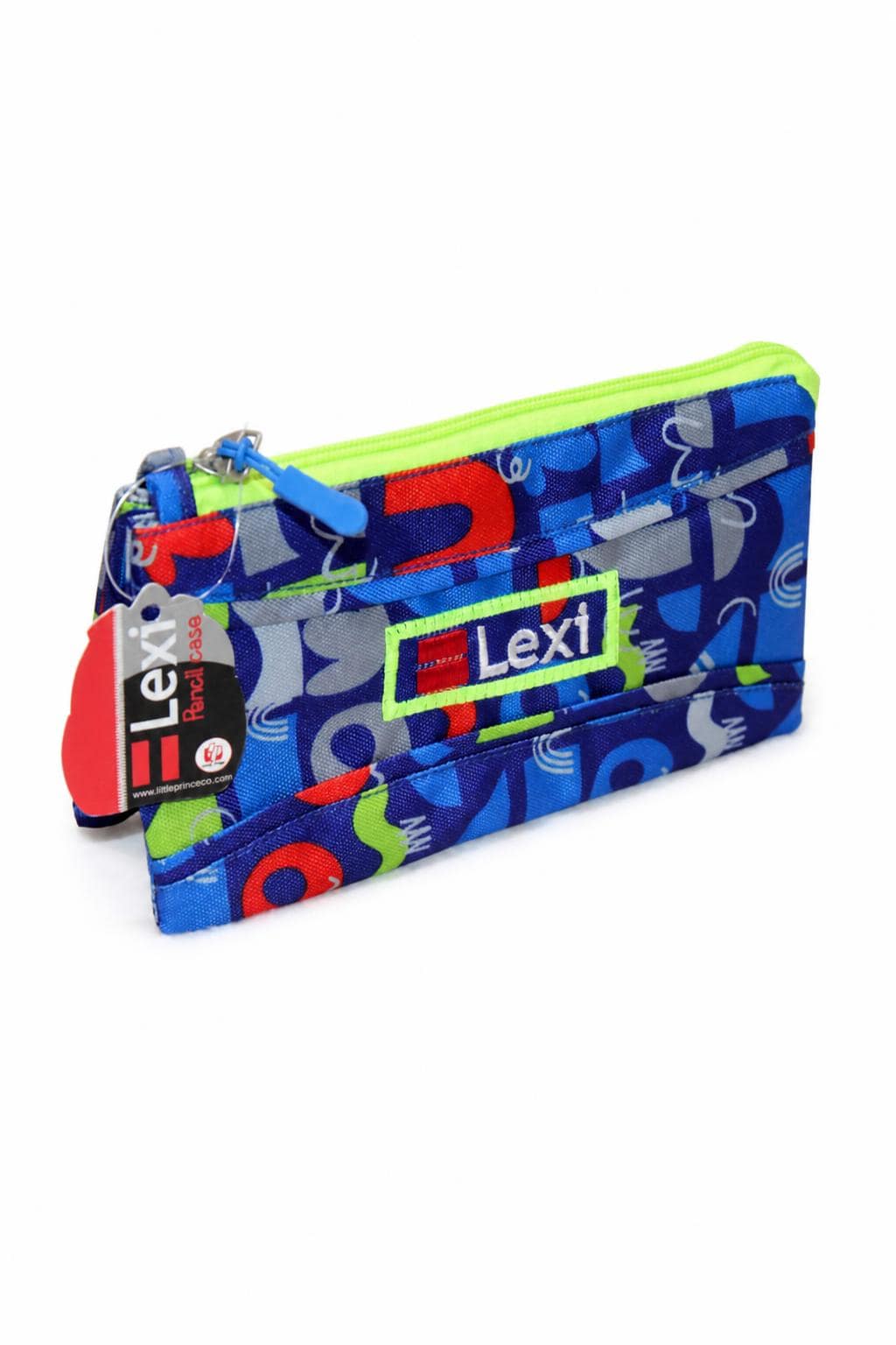 47180966-468e-44f1-90fc-5f7b1bd0114e.jpg مقلمة Lexi قماشية مثلثة مطبوعة بسحاب واحد - موديل 9124 - الصورة 1