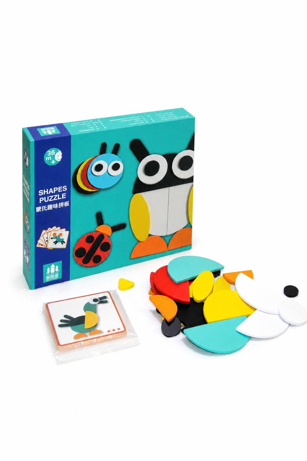 48148740-19d0-4e9b-bd8f-910cfaf81ec0.jpg لعبة SHAPES PUZZLE لتشكيل الأشكال الخشبية - 7322475 - الصورة 1