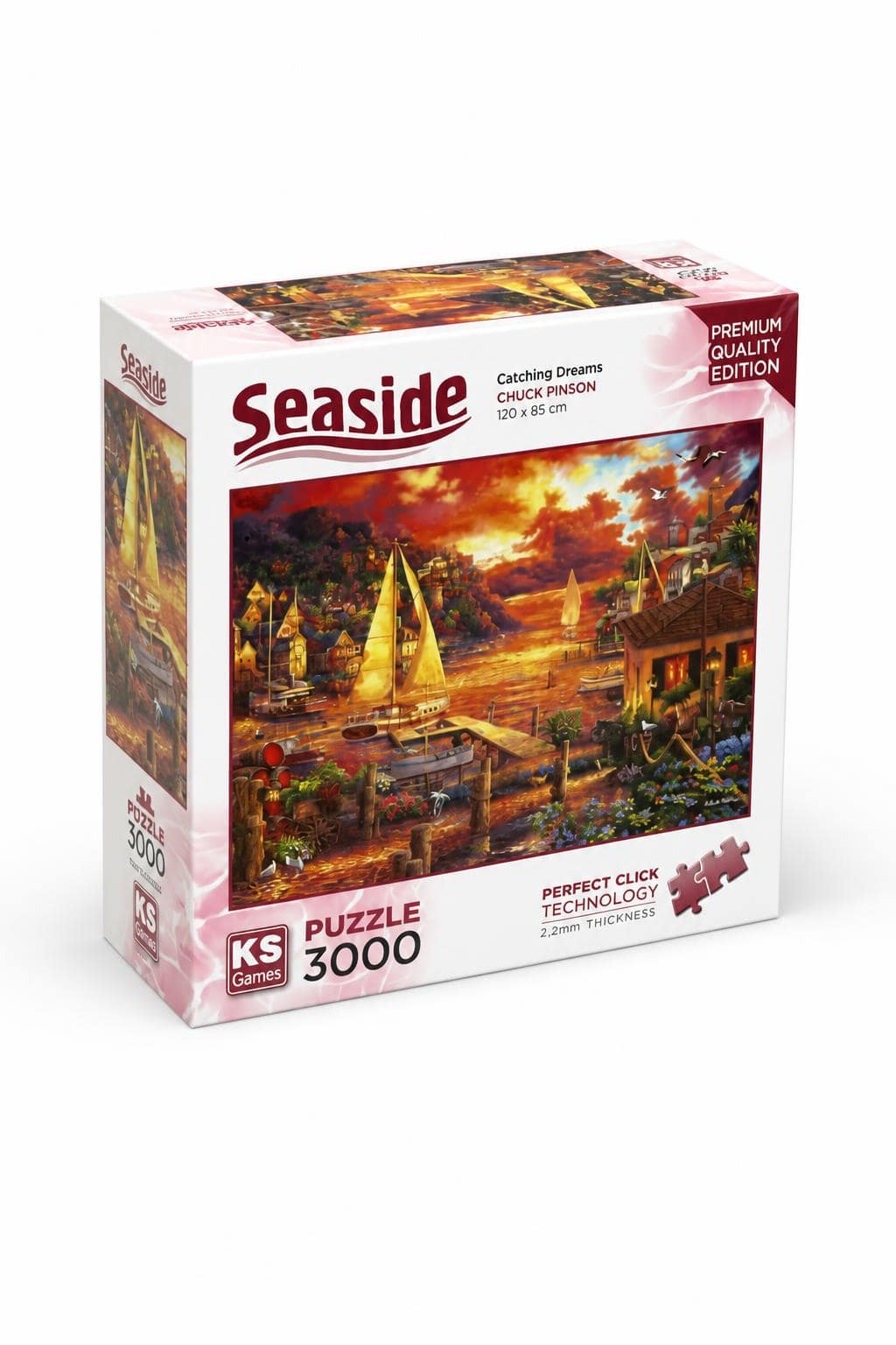 49e29bd9-4cf0-4fff-8cd9-73ce097d3e3c.jpg بزل KS Games Seaside Catching Dreams 3000 قطعة - 16319 - الصورة 1