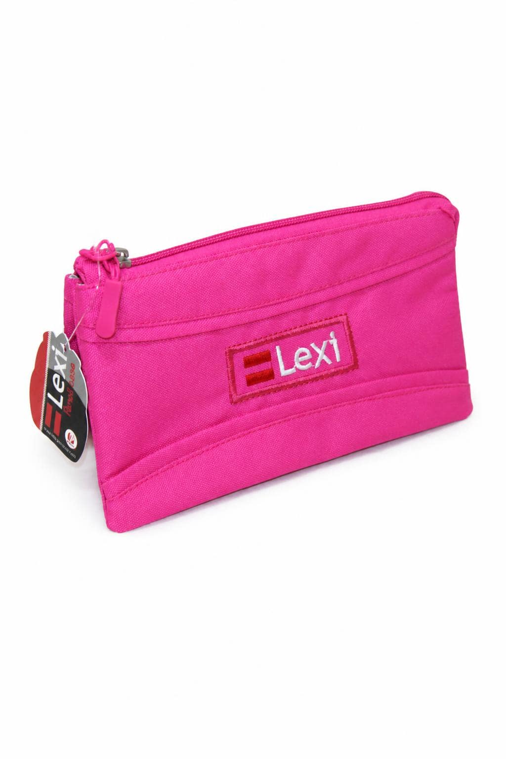 4beb3e7d-9560-4c88-b628-ba74d9b70b2a.jpg مقلمة Lexi قماشية مثلثة بسحاب واحد موديل 9125 - الصورة 1