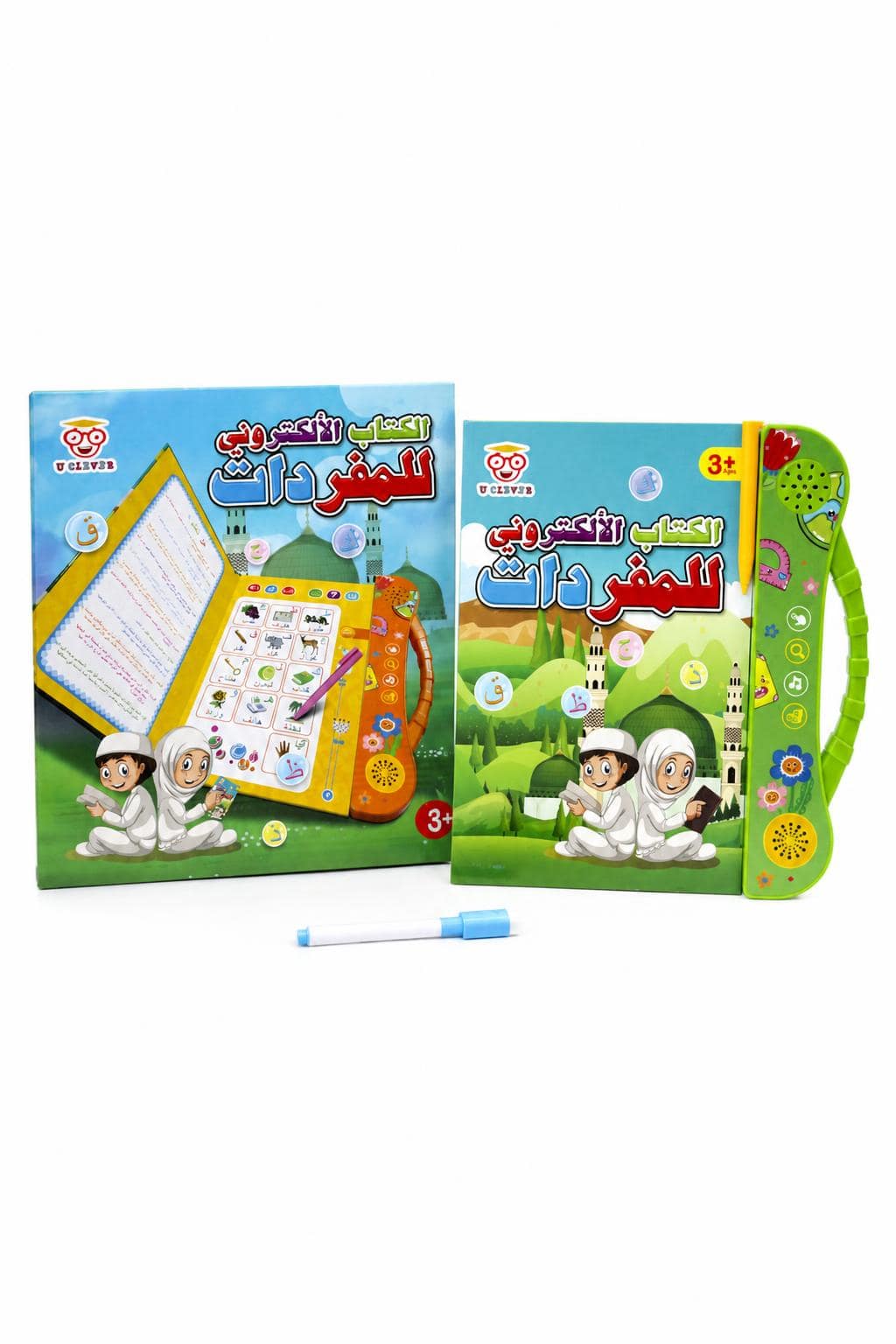 53fb4518-41ca-40cb-afda-0f3f3f483844.jpg كتاب UCLEVER الإلكتروني الناطق للمفردات 3+ - موديل 15886 - الصورة 1