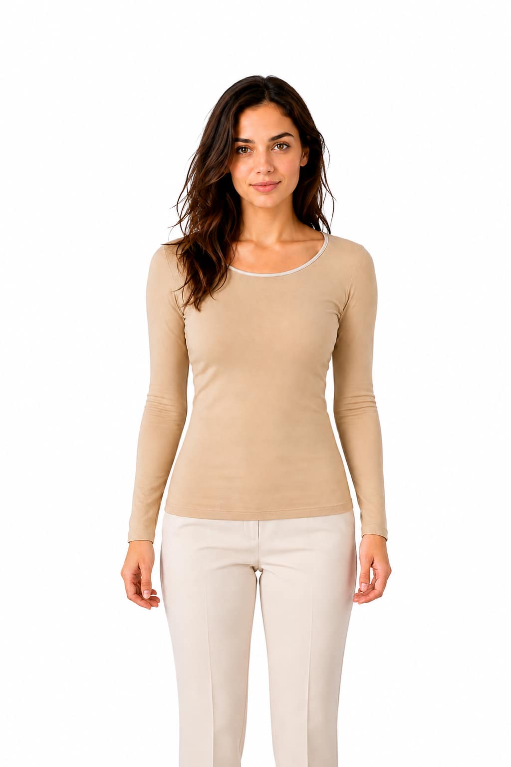 57e0339c-3016-409d-a37f-65afc5f427b7.png كم طويل نسائي tasneem من القطن للشتاء بدون بطاقة - موديل 800-B - الصورة 1