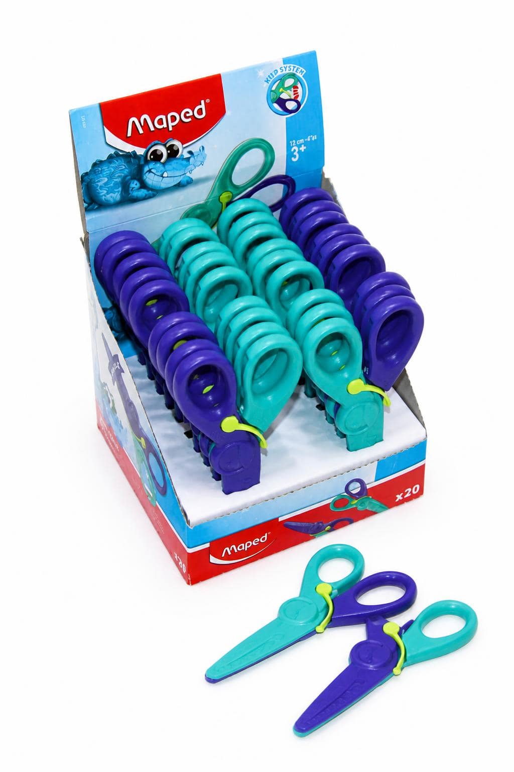 5aa9ed40-5b5b-49f3-a663-23b480d3e1c6.jpg مقص أطفال Maped بتصميم تمساح 12 cm - موديل 4490094 - الصورة 1