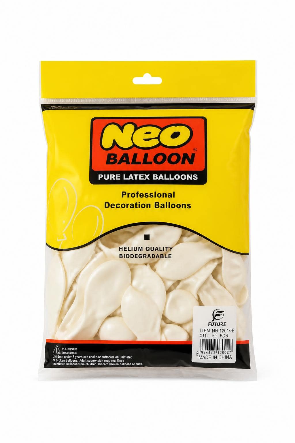 5f5c93f2-764e-4f7d-8a5c-157814cd66ed.jpg بالونات Neo Balloon لاتكس بيضاء 50 قطعة 220 غرام - 11897 - الصورة 1