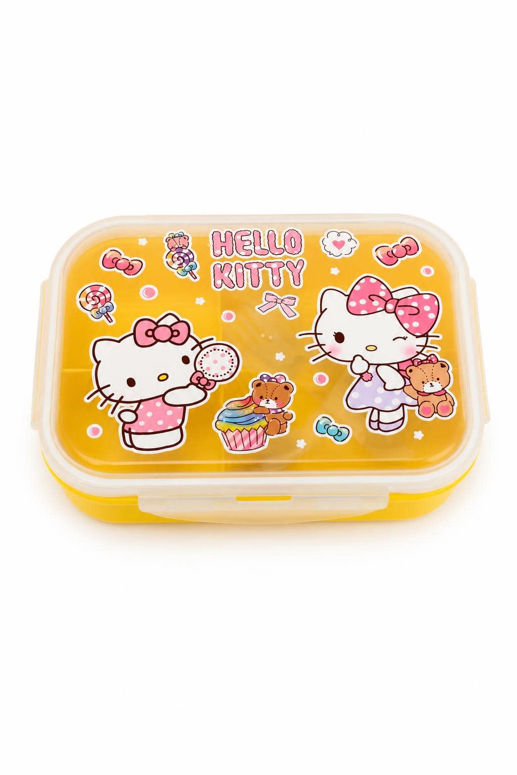5f6482b9-d59a-49c0-95a5-a2d407f2f892.jpg حافظة طعام بلاستيكية برسومات HELLO KITTY موديل 6496103 - الصورة 1