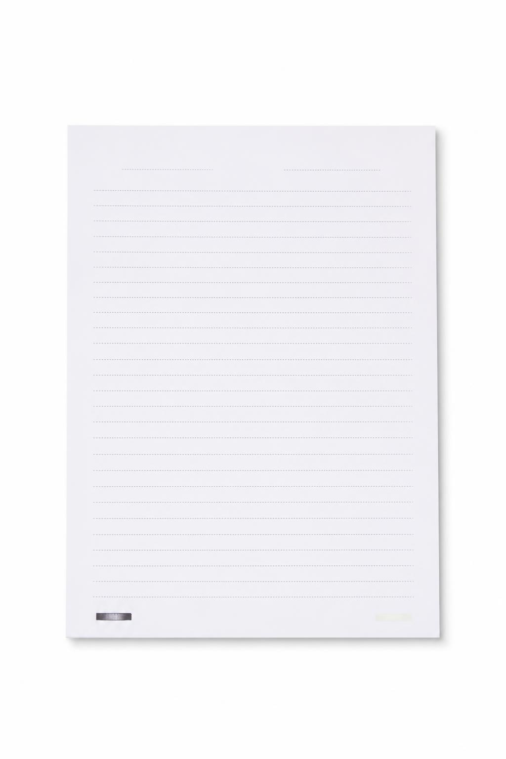 60f3d7b7-231a-4e3b-8a30-031e26efda1f.jpg ماعون ورق مسودة A4 مسطر 40 ورقة - 12943 - الصورة 1