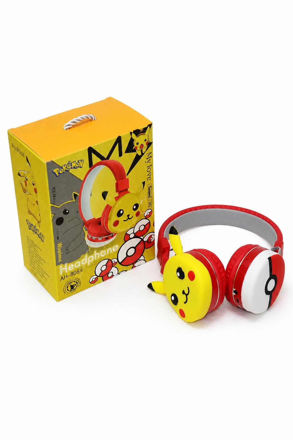 637c9fac-82a4-40e8-bbf2-508801430a47.jpg سماعة رأس Pikachu بلوتوث وكابل قابلة للشحن - 15751 - الصورة 1