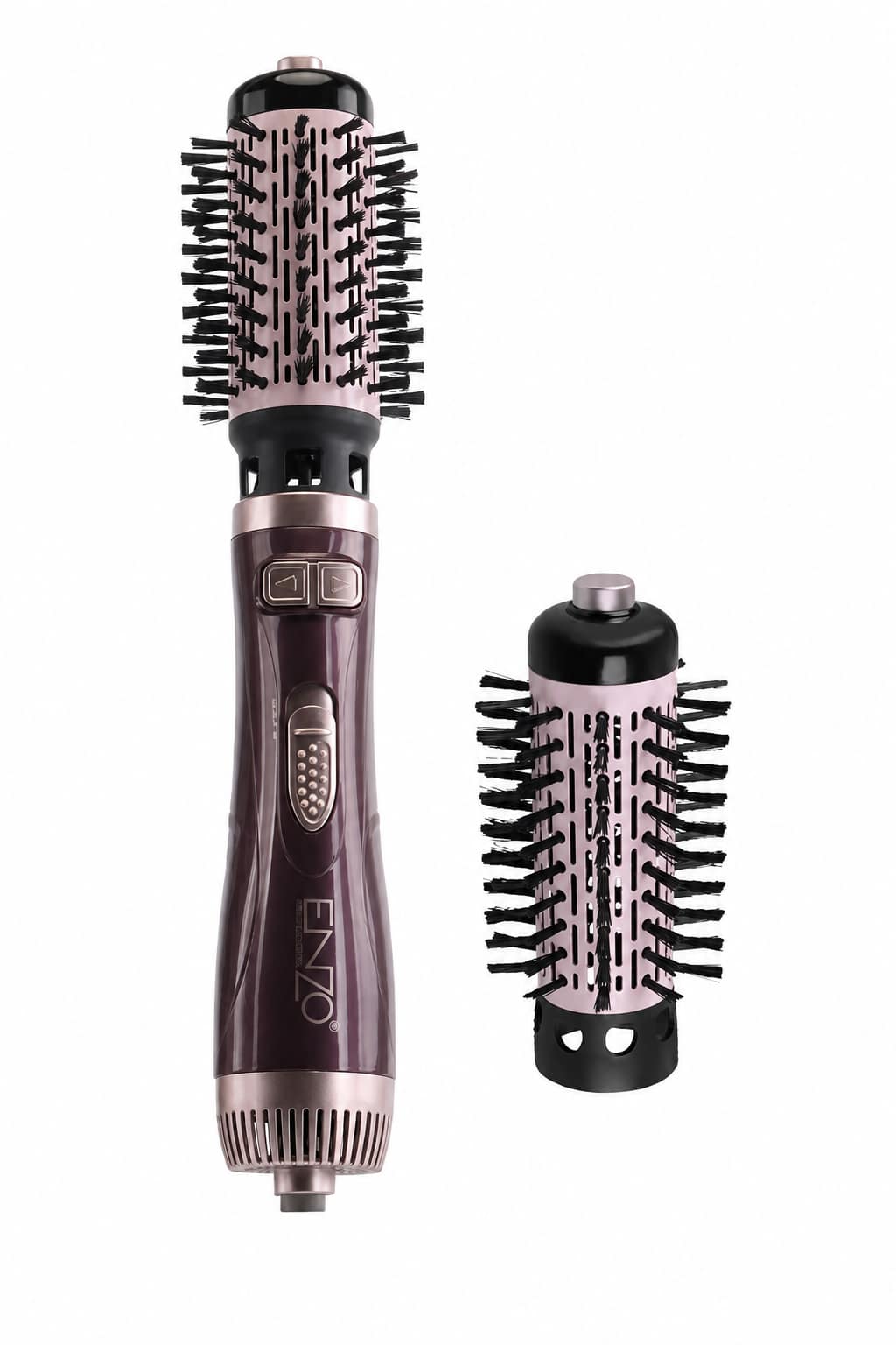 6961474e-0d27-4929-b6b4-b9e64440a3f7.png فرشاة هواء ساخن دوارة ENZO EN-747 بملحقين 1500W - الصورة 1