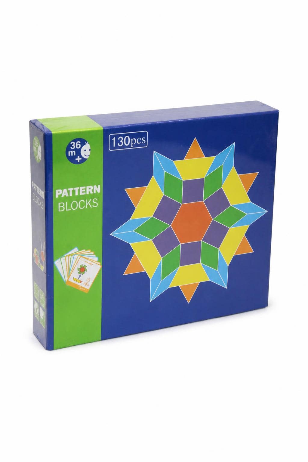 6a67be63-567b-43c7-aaff-a77a2ee874c4.jpg لعبة Pattern Blocks للأشكال الهندسية 130 قطعة - 4011340 - الصورة 1