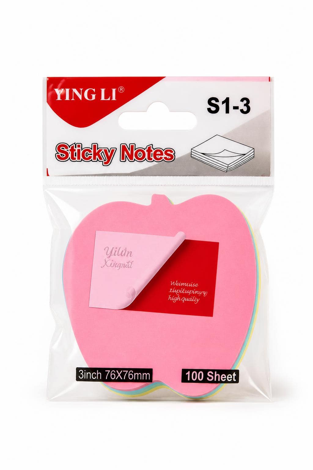 72a497f1-6d34-4d45-96cf-555930820bfa.jpg ورق ملاحظات لاصق KING LI مارشميلو 100 ورقة - 11880 - الصورة 1