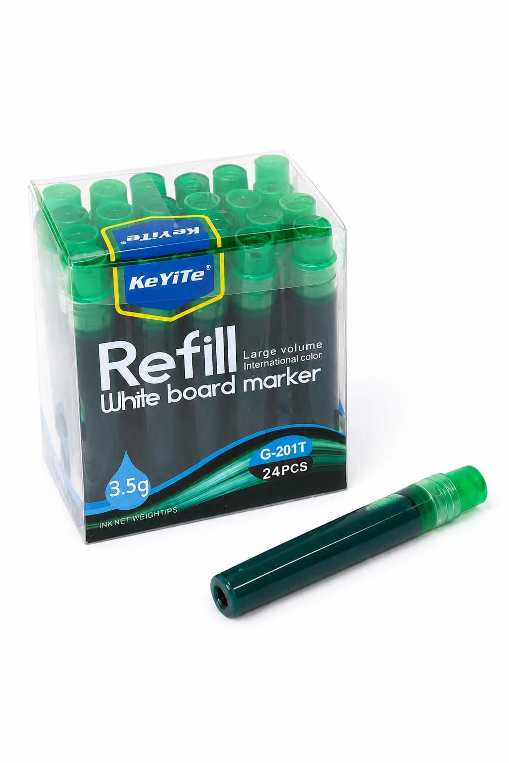 74e6e400-aedc-47f7-8854-a5d117ad1f50.jpg خرطوشة قلم وايت بورد KeYiTe خضراء موديل 15485 - الصورة 1