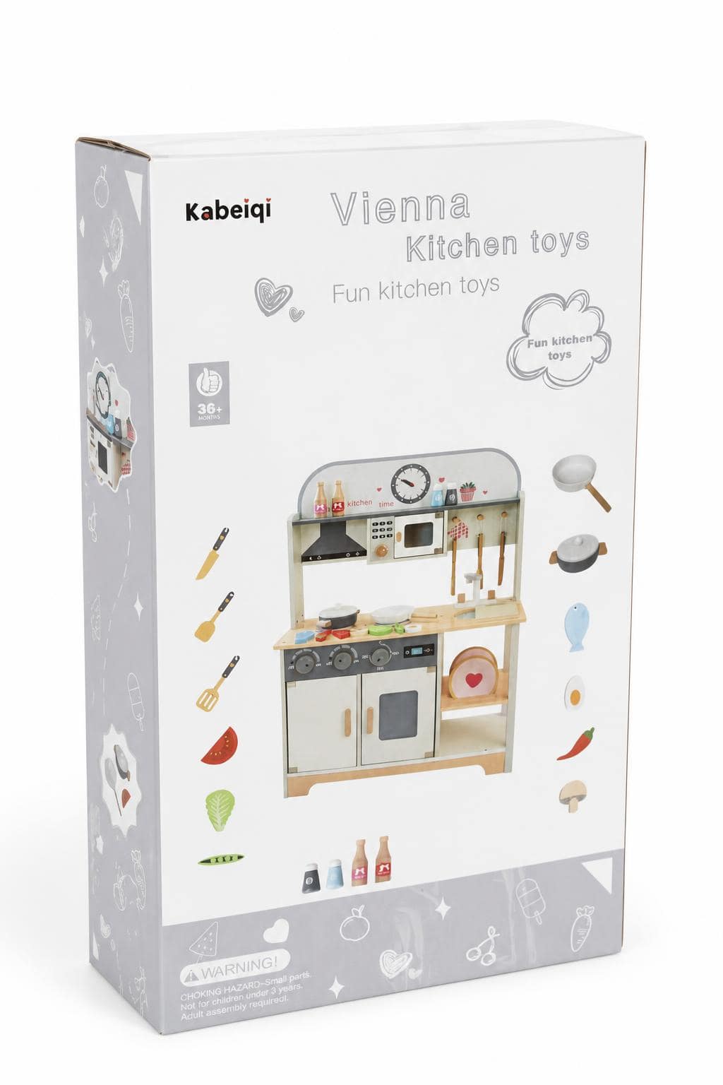 76756233-7bf3-4e9c-8e7b-184cc2549173.jpg مطبخ ألعاب خشبي Kabeiqi Vienna للأطفال - موديل 1042513 - الصورة 1